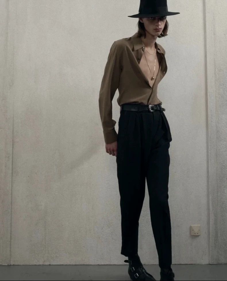 Saint Laurent Paris Saint Laurent Paris size 37 Caramel Shirt 2505-Nextarrow Size US M / EU 48-50 / 2 - 2 Thumbnail