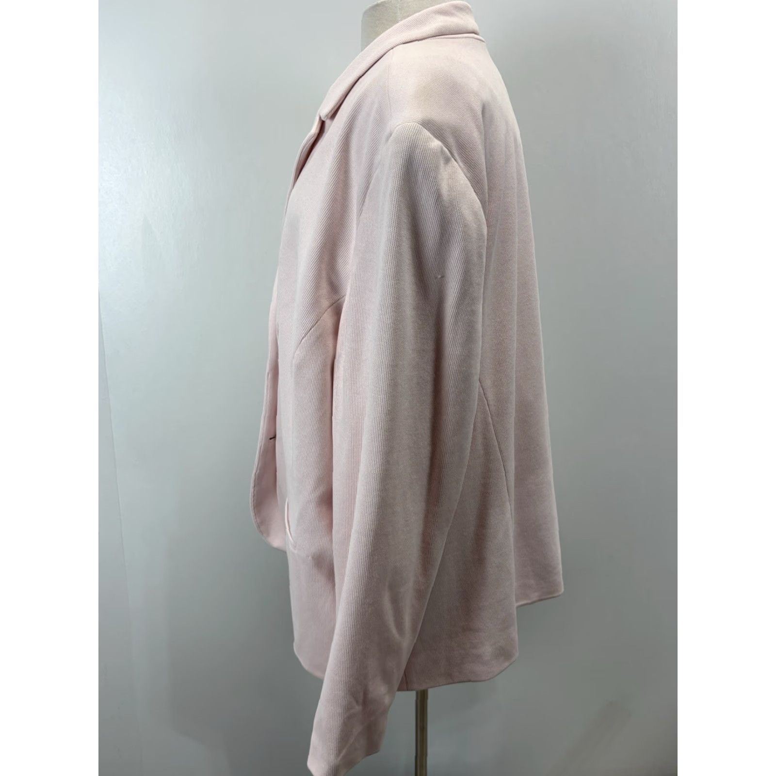 Talbots Talbots Blazer Women 26W Pink Cotton Career Womens Size 4XL / US 24-26 - 2 Thumbnail