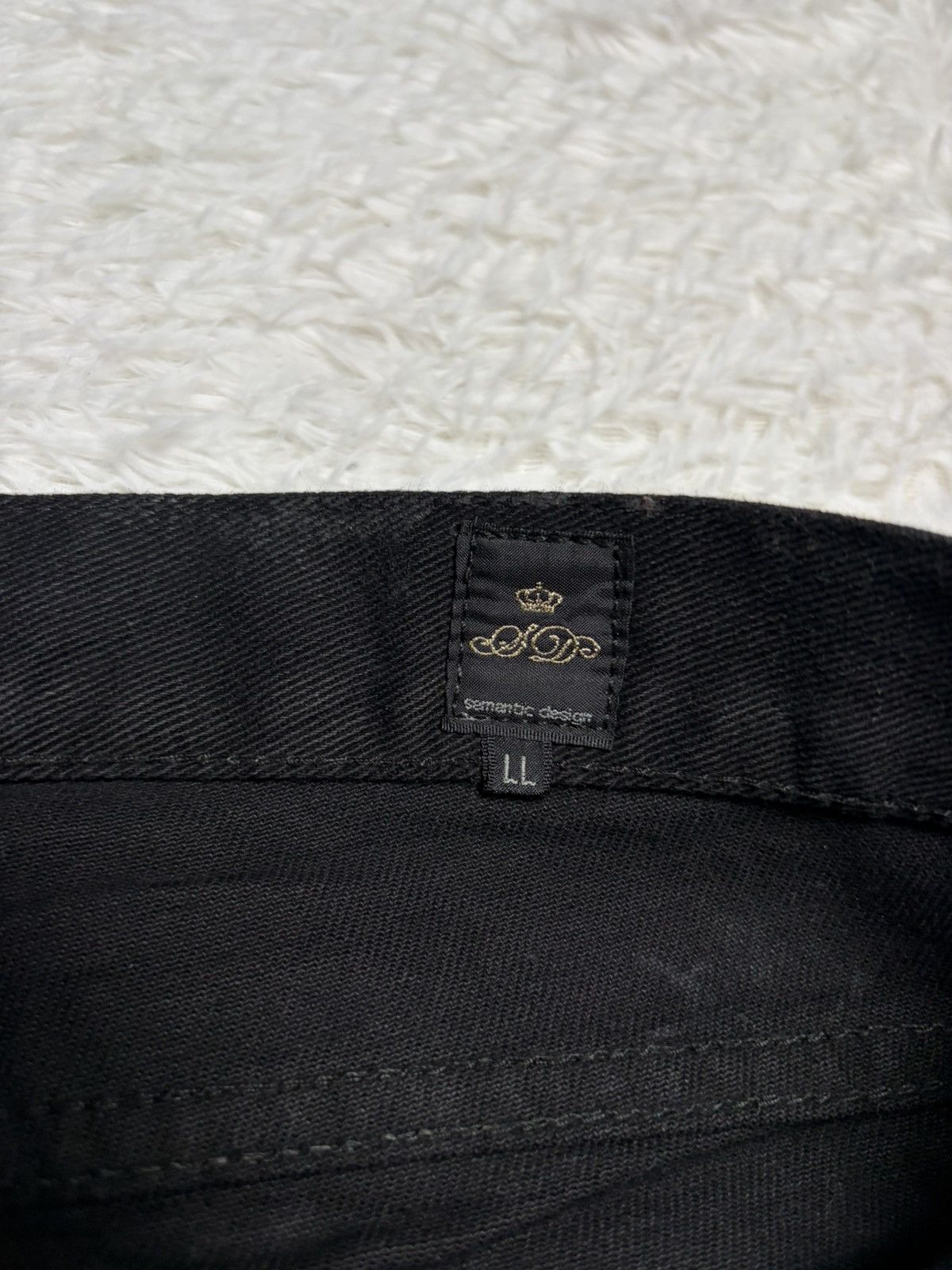 Japanese Brand 2000s Japanese Label Wax Black crust jeans Size US 35 - 4 Thumbnail