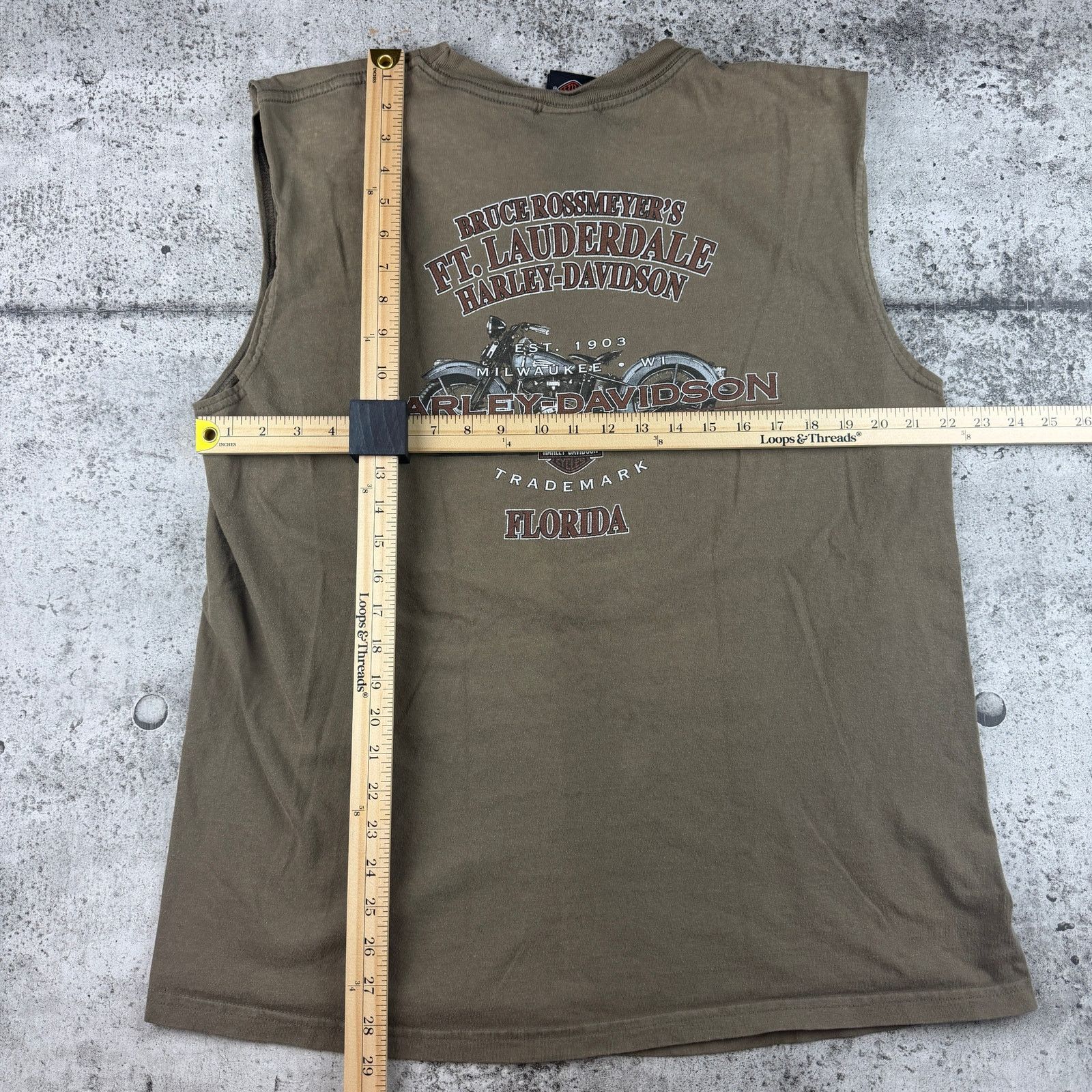 Harley Davidson Harley Davidson Sleeveless Shirt size XL Eagle Biker Shirt Size US XL / EU 56 / 4 - 7 Thumbnail
