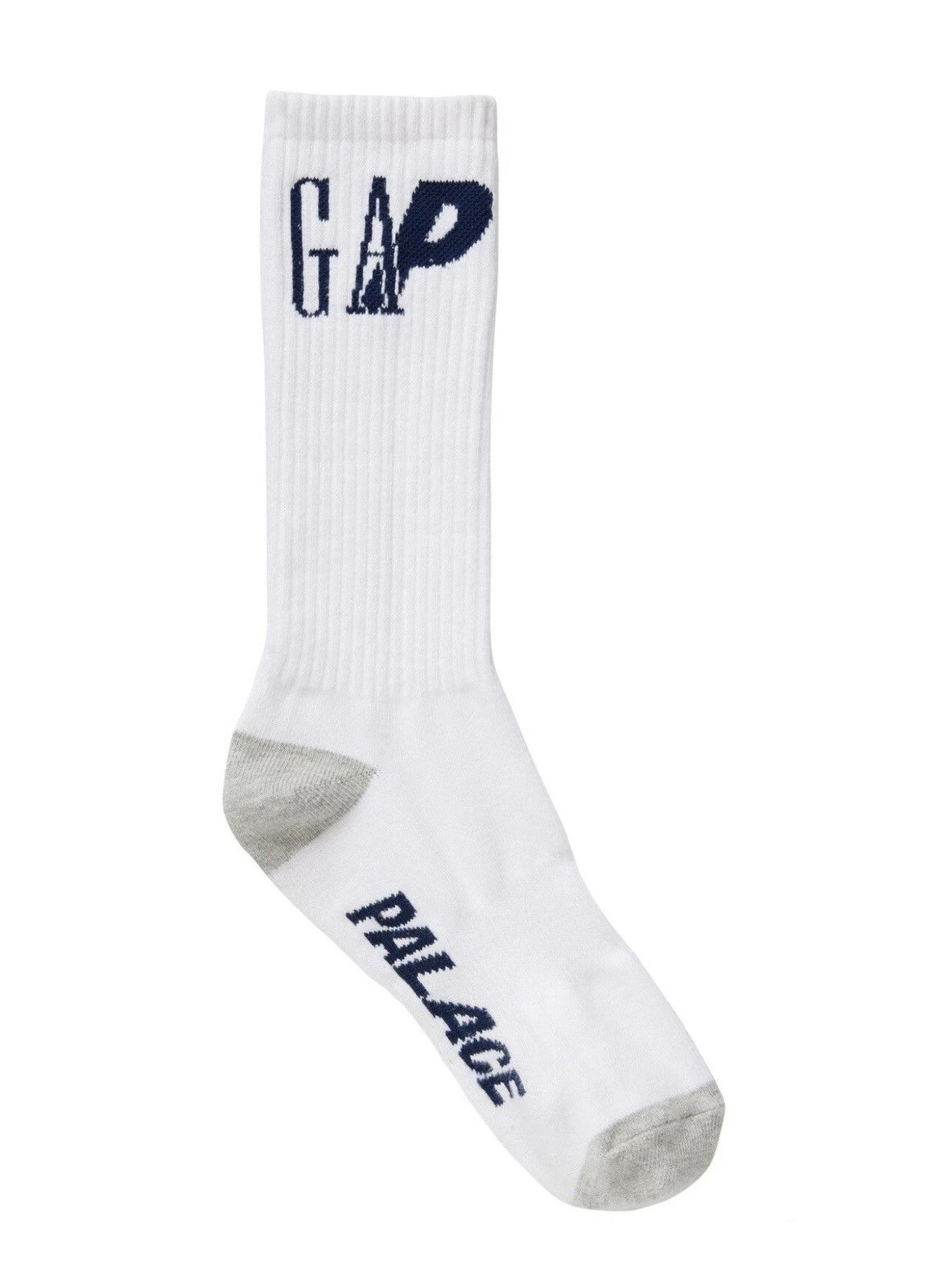 Gap × Palace Palace x Gap Crew Sock in White Size M/L Spring 2024 Size ONE SIZE - 1 Thumbnail