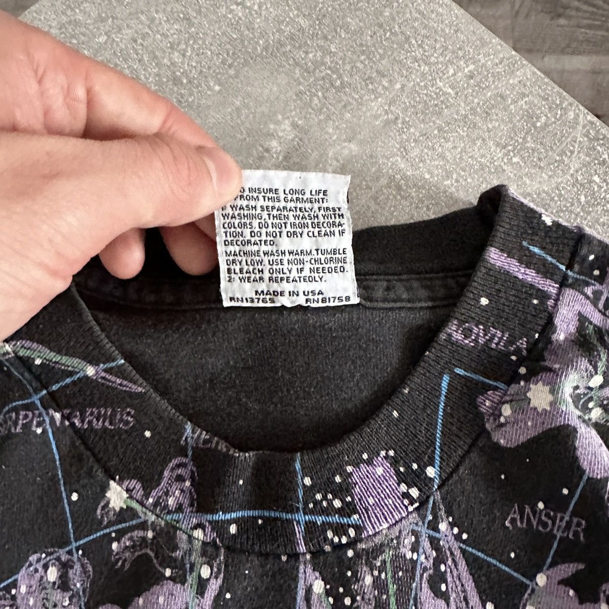 Arts & Science Vintage 90s Liquid Blue Hemisphere Boreal ‘93 AOP tee cosmos Size US L / EU 52-54 / 3 - 9 Thumbnail