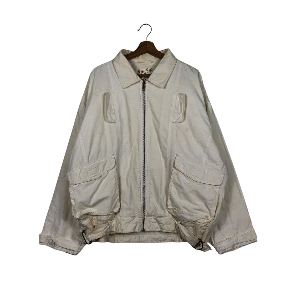 Japanese Brand 🔥VINTAGE BOMBER JACKET BONDAGE PARACHUTE HALF ISSEY MIYAKE Size US M / EU 48-50 / 2 - 3 Thumbnail
