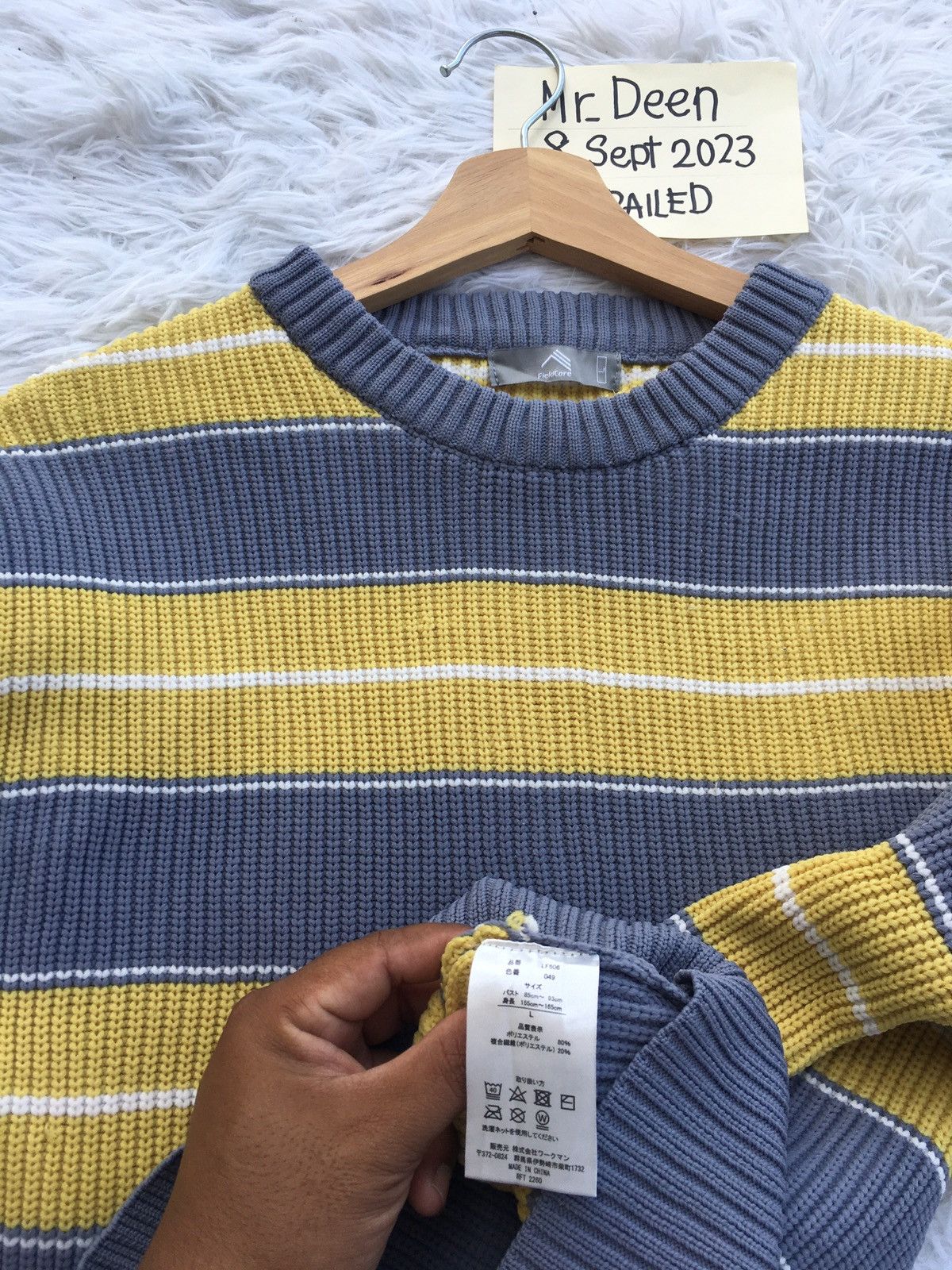 Japanese Brand Rare Fieldcore Stripes Sweater Size US M / EU 48-50 / 2 - 8 Thumbnail
