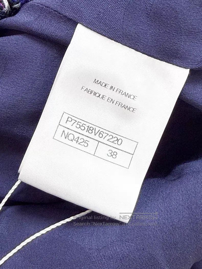 Chanel Chanel Purple tweed zipper vest jacket Size XS / US 0-2 / IT 36-38 - 6 Thumbnail