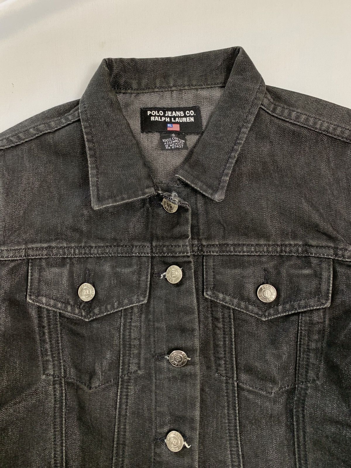 Polo Ralph Lauren 90s vintage polo ralph lauren trucker jeans black Size US S / EU 44-46 / 1 - 3 Thumbnail