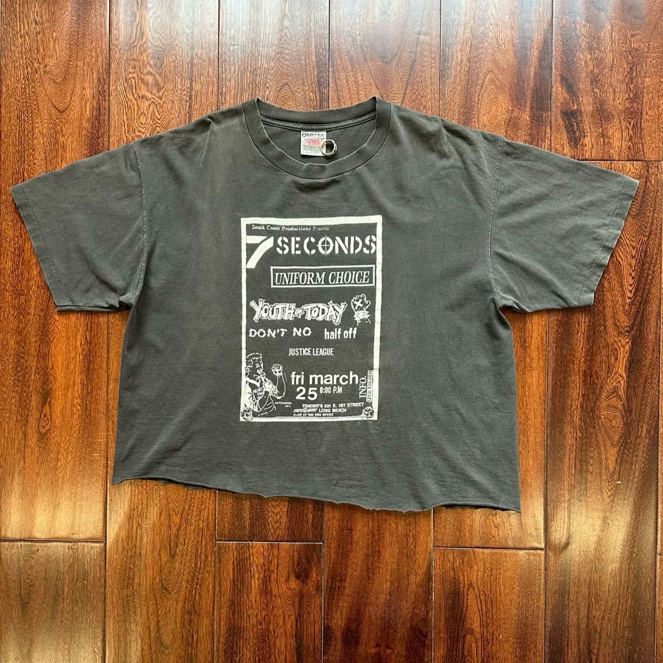Vintage 7 Seconds 90s Vintage Youth Tee Size US M / EU 48-50 / 2 - 1 Thumbnail