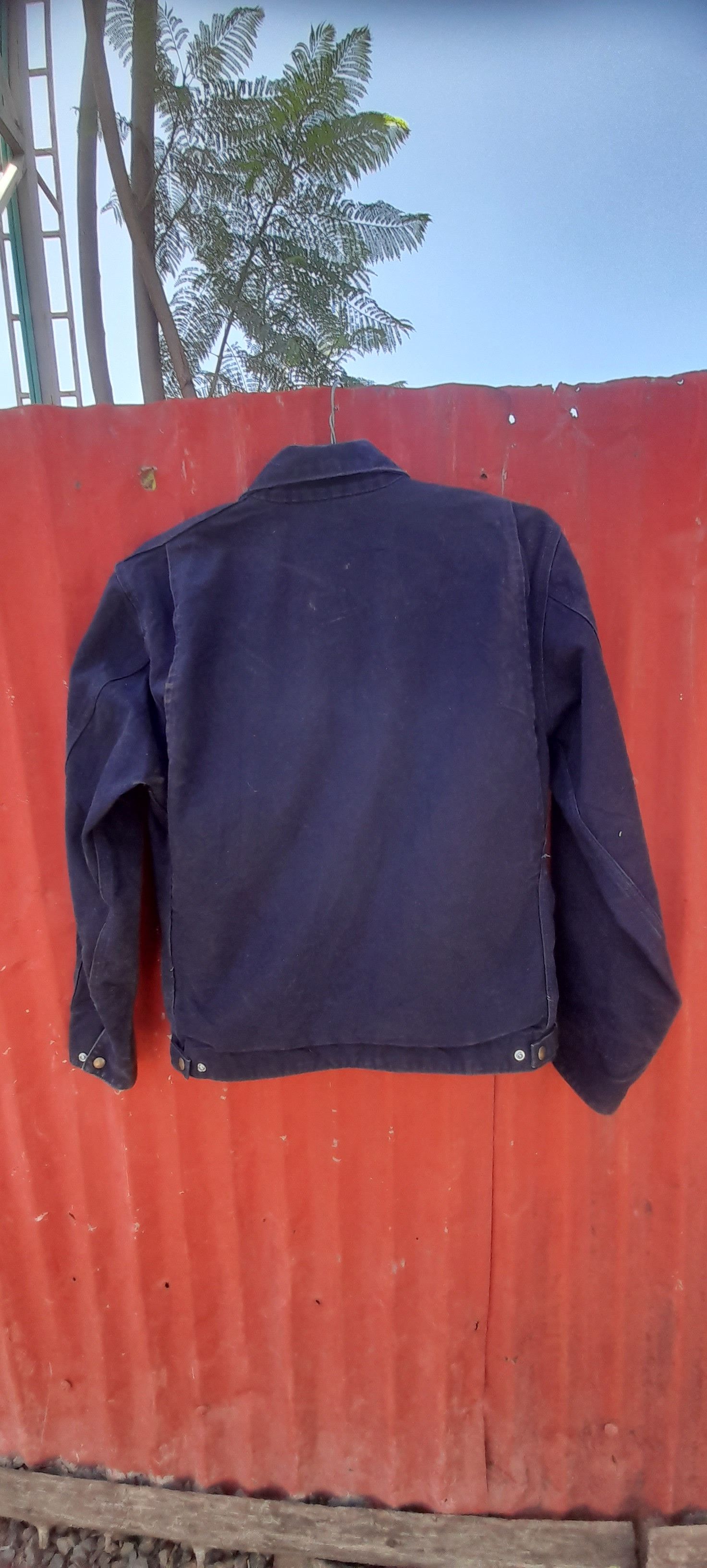 Carhartt Vintage Carhartt detroit blue unlined EJ196MDT Medium Jacket Size US M / EU 48-50 / 2 - 4 Thumbnail