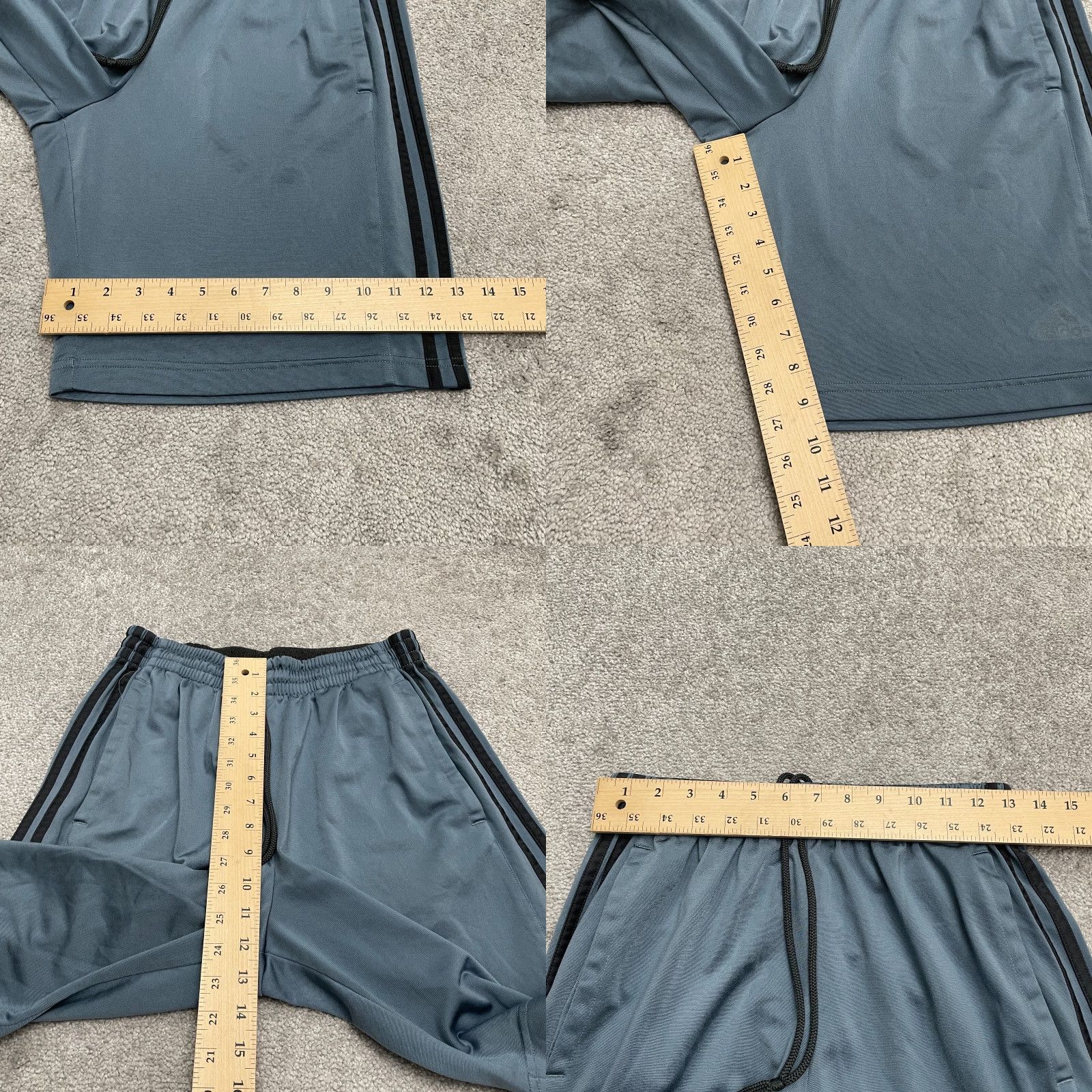 Adidas Adidas Basketball Training Shorts Men 26x9.5 Gray Elastic Active Athleisure Short Regular Waist 26in Drawstring Size US 26 / EU 42 - 8 Thumbnail