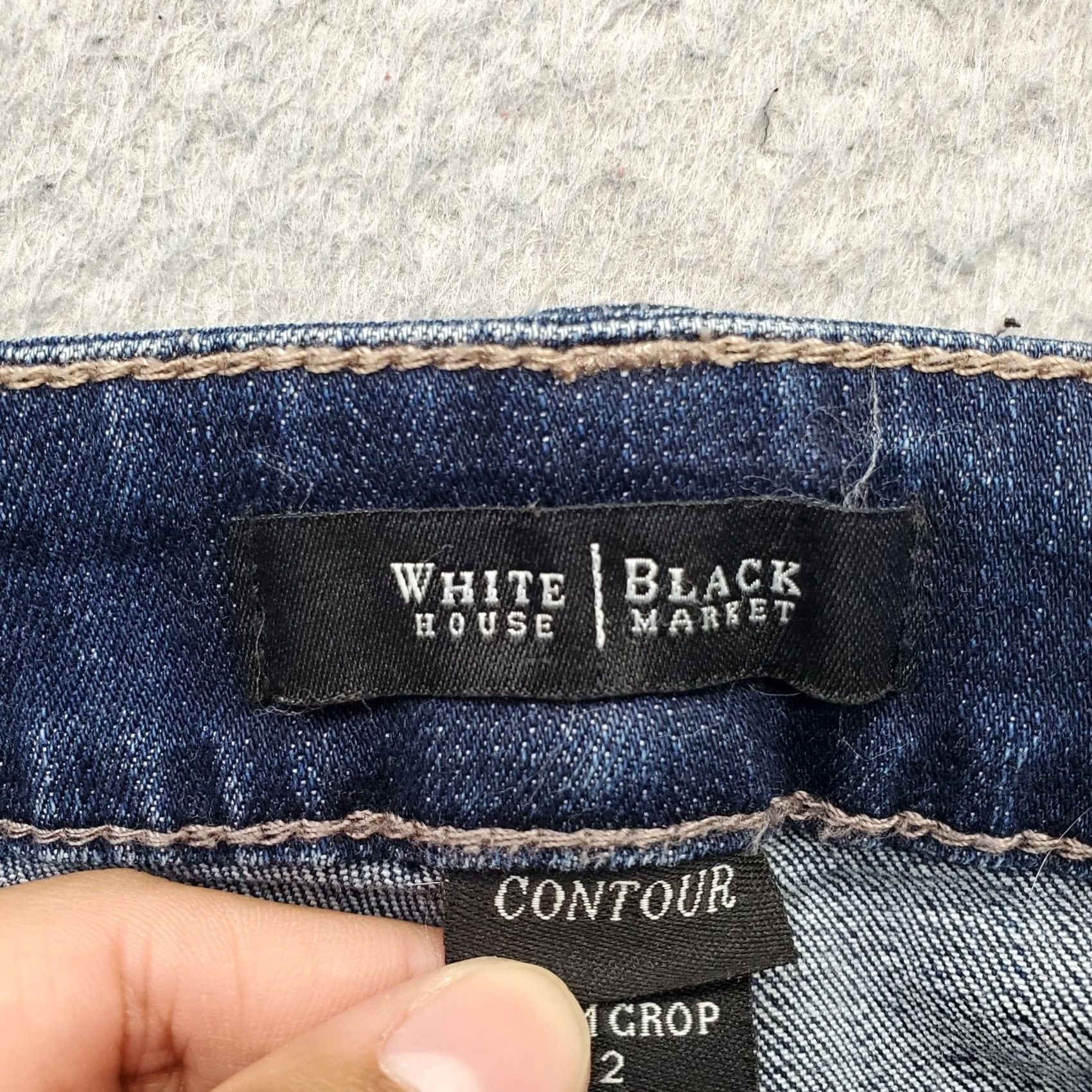 White House Black Market White House Black Market Jeans Women 2 Blue Denim Stretch Slim Crop Straight Leg Size 26" / US 2 / IT 38 - 7 Thumbnail