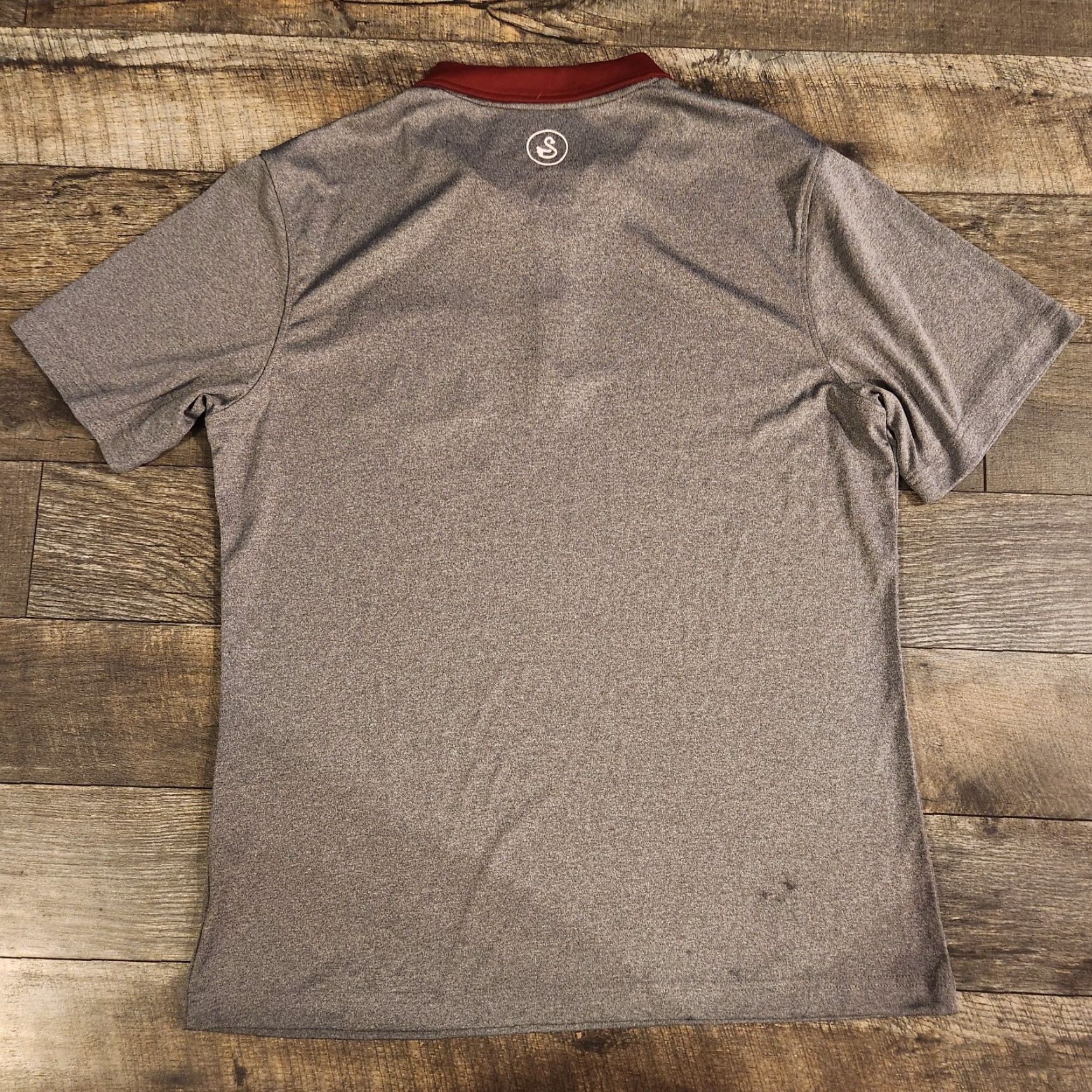 Vintage Swannies Polo Shirt Mens XL Heather Gray Pocket Golf Cawlidge Hawkey Bucci Short Sleeve Knit Polo Shirt Regular Mens Size US XL / EU 56 / 4 - 6 Thumbnail