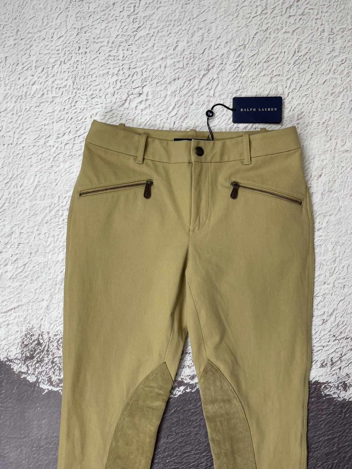 Polo Ralph Lauren Polo Ralph Lauren beige suede trim pants chinos Size 27" / US 4 / IT 40 - 5 Thumbnail