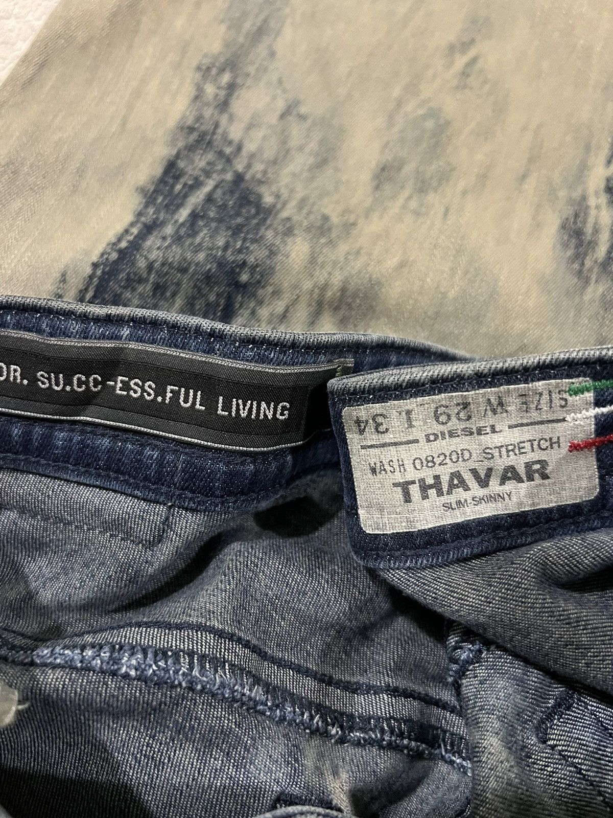 Diesel RARE Diesel Thavar Mud Wash Stag Jeans Denim Homeless Size US 32 / EU 48 - 9 Thumbnail