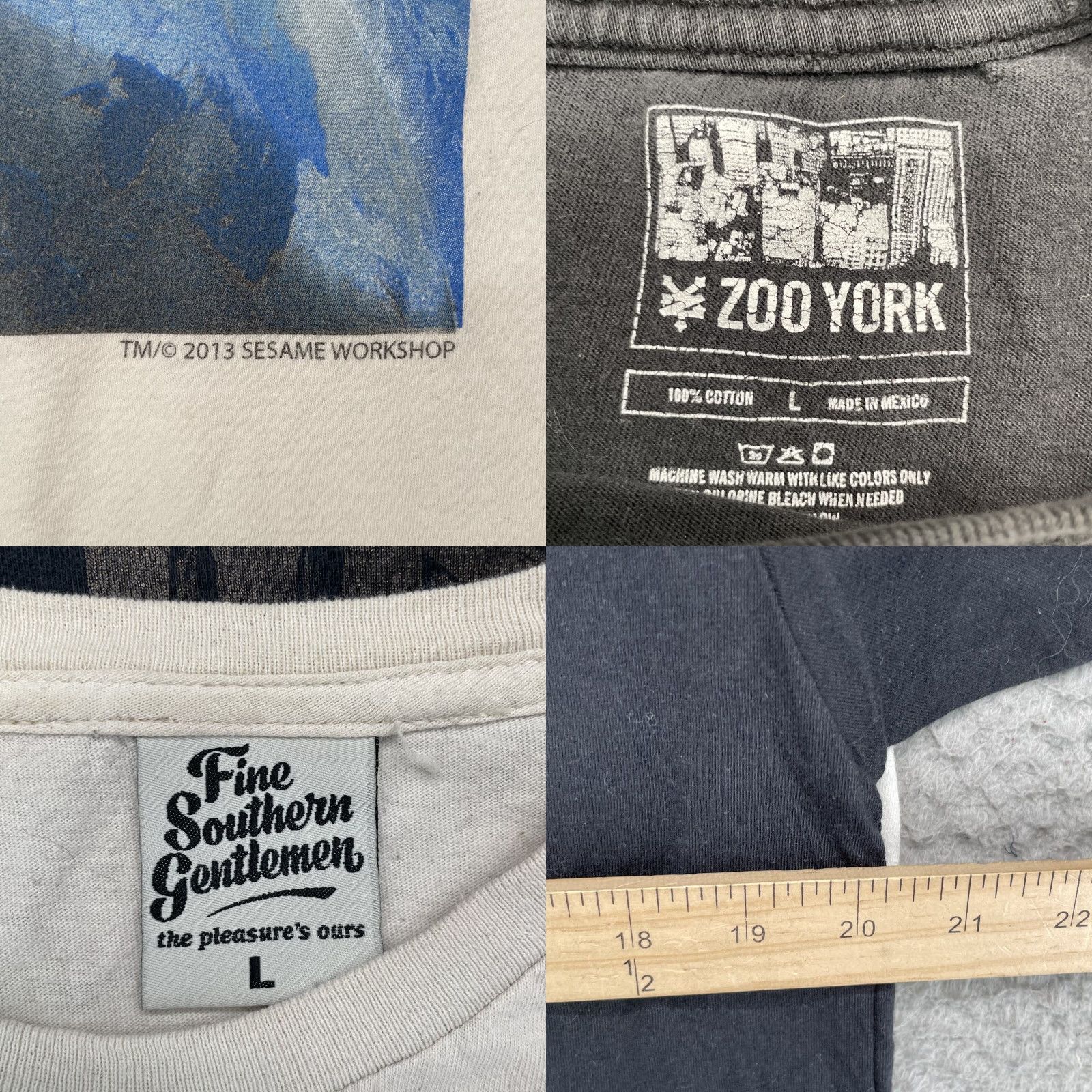 Zoo York T Shirt Lot - Zoo York Mens Large T-Shirt (5-Pack) Surf Skate Y2K Graphic Multicolor Crew Neck Cotton All Seasons Regular Fit Mens Size US L / EU 52-54 / 3 - 8 Thumbnail