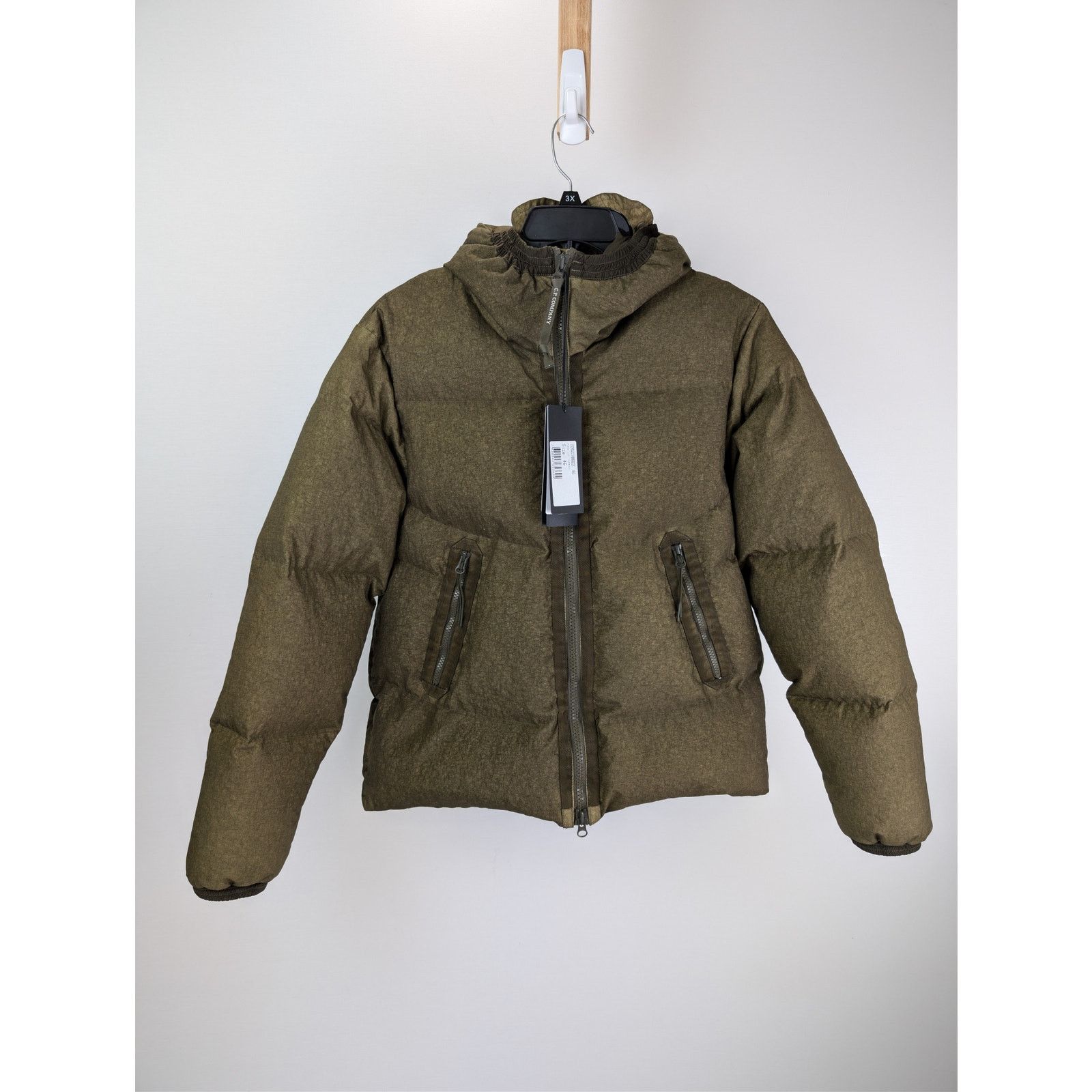 C.P. Company o1rshd1 Co-Ted Goggle down jacket in olive green Size US S / EU 44-46 / 1 - 1 Thumbnail
