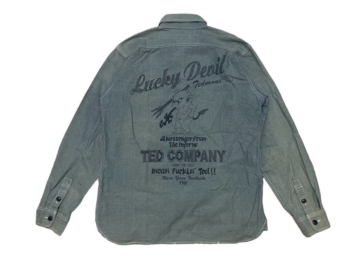 Tedman 90s TED COMPANY DENIM WORKWEAR SHIRT Size US L / EU 52-54 / 3 - 2 Thumbnail