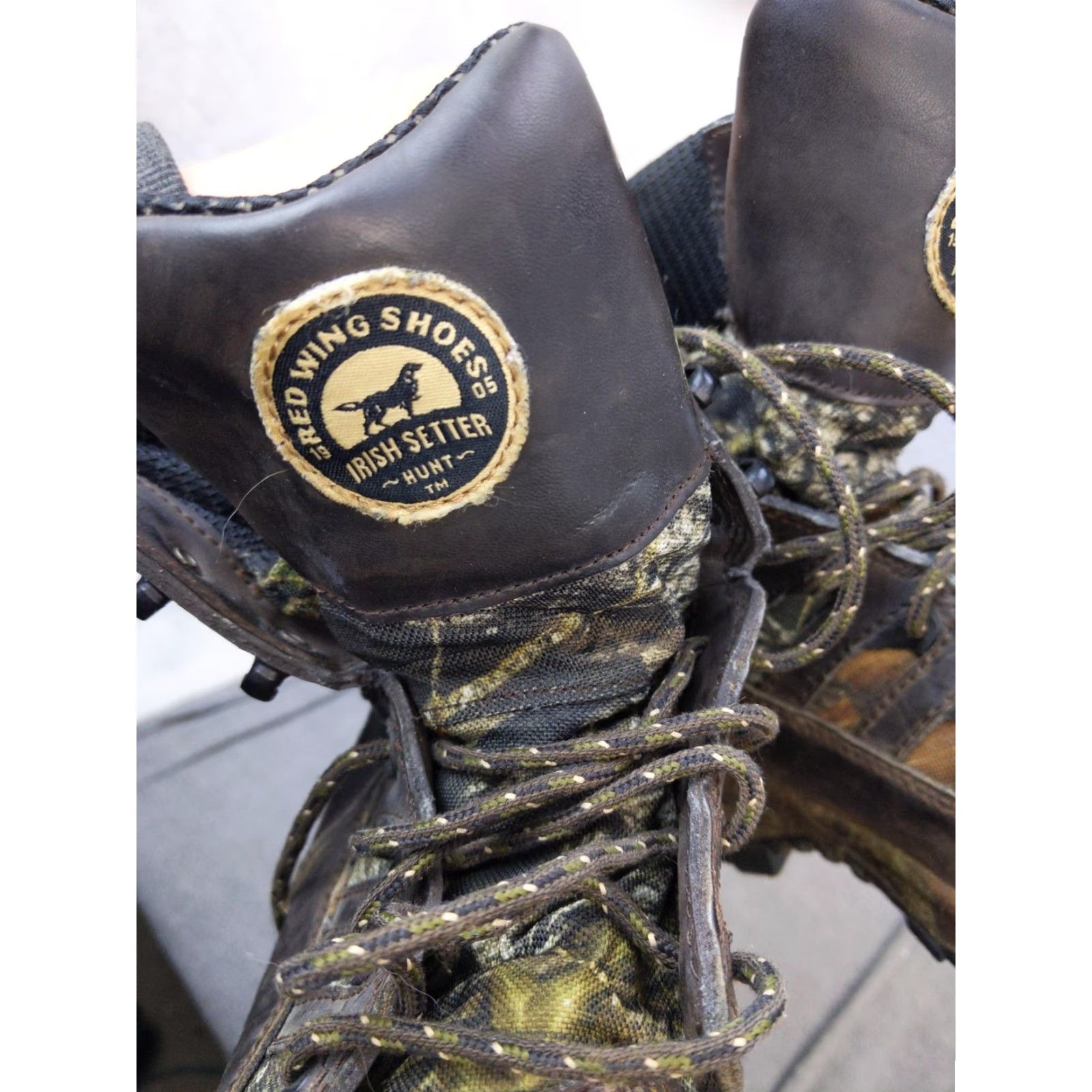 Vintage Irish Setter Hunt Snow Boots Womens US 8 Brown Leather Camouflage Waterproof 3887 Size US 8 / IT 38 - 5 Thumbnail