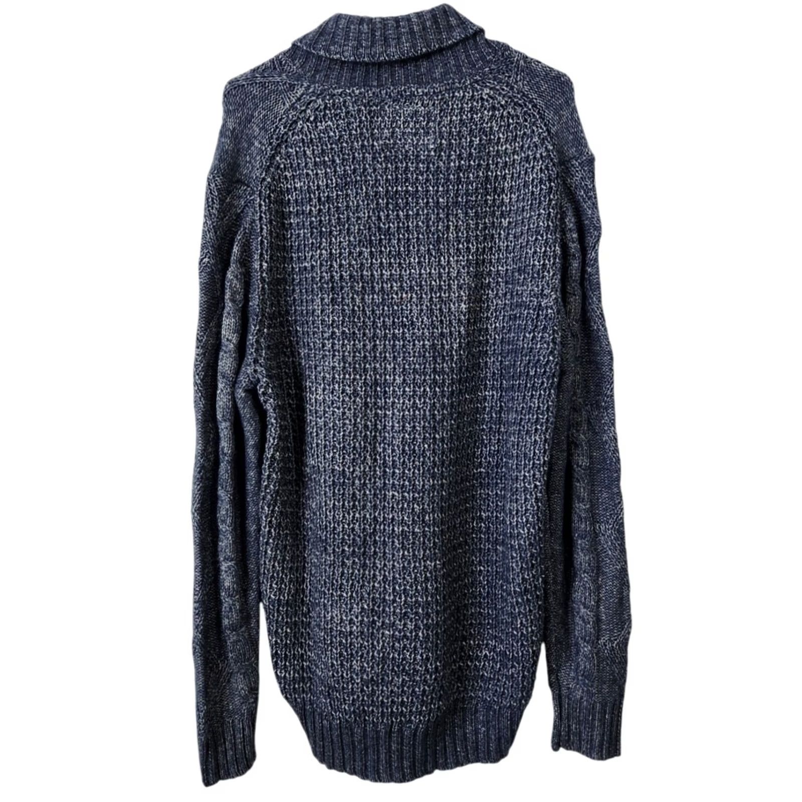 Weatherproof VINTAGE Weatherproof Mens L Sweater Pullover Cable Knit Long Sleeve Blue Size US L / EU 52-54 / 3 - 2 Thumbnail