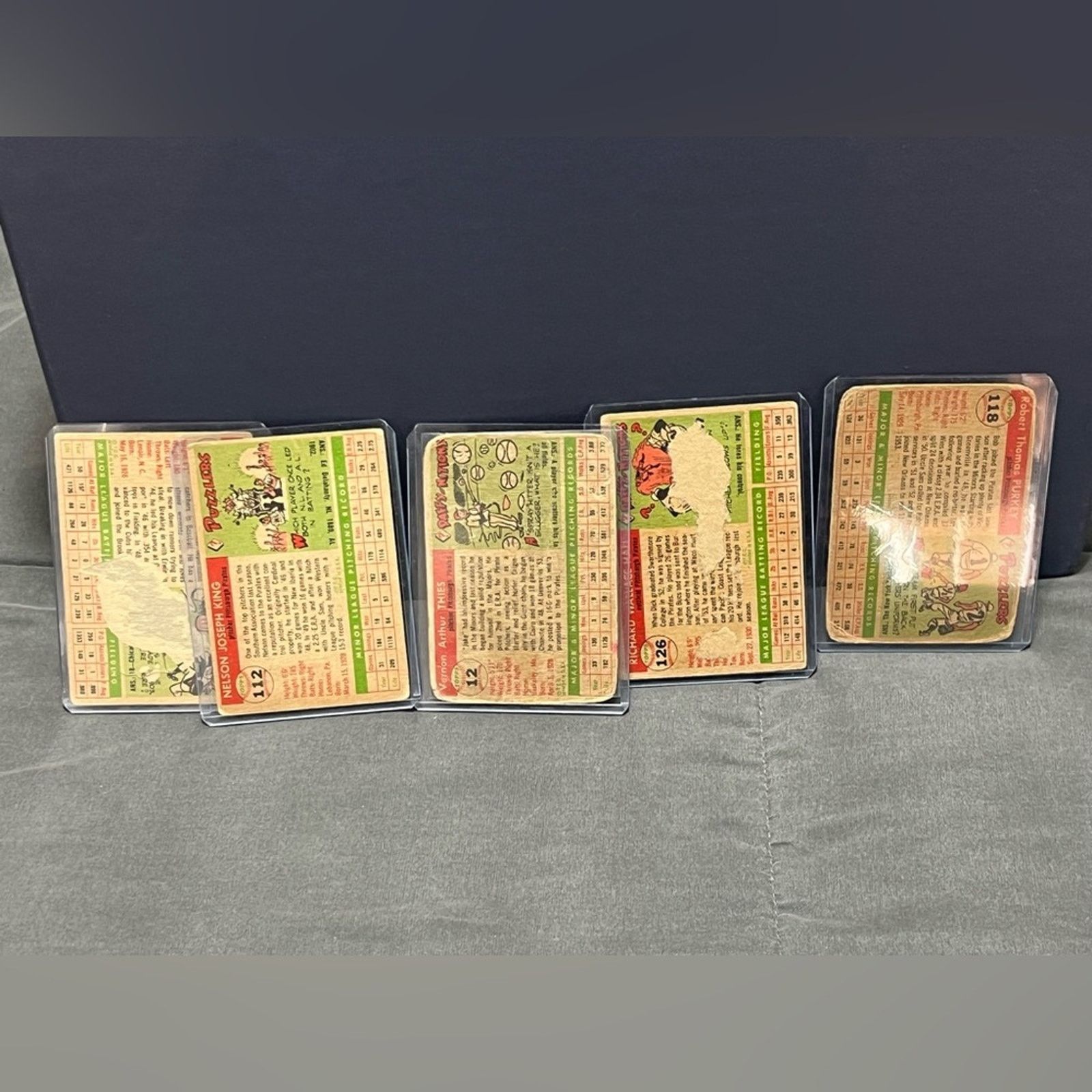 Other 1955 Topps Baseball Card Lot 5 COUNT Size ONE SIZE - 2 Thumbnail