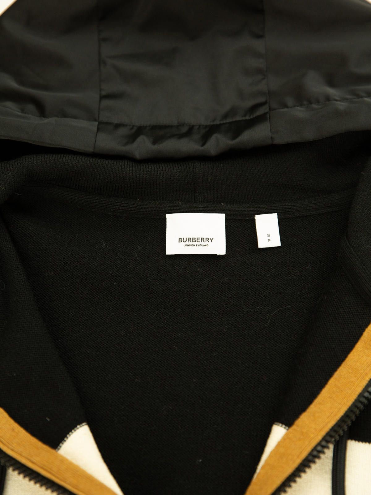 Burberry Burberry Mens Knit-Nylon Hybrid Zip Hoodie Small Black Size US S / EU 44-46 / 1 - 6 Thumbnail