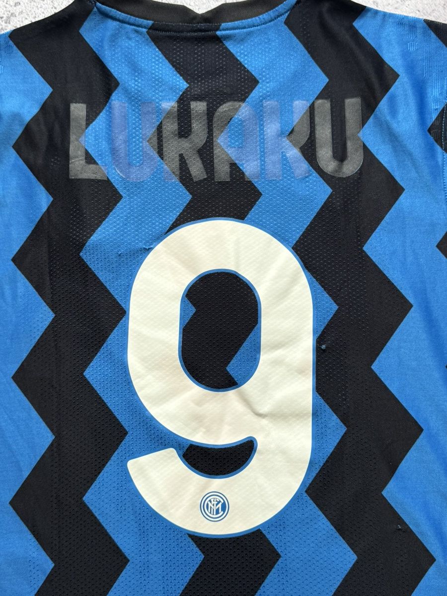 Nike 🔥NIKE INTER MILAN 2020/21 HOME PLAYER ISSUE VAPORKNIT JERSEY Size US L / EU 52-54 / 3 - 9 Thumbnail