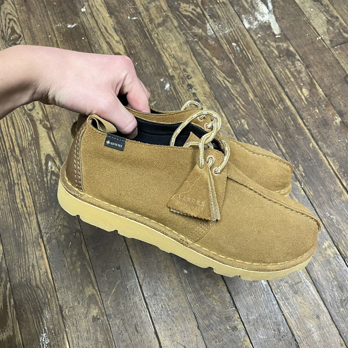 image of Clarks Original Desert Trek Gotetex Shoes in Brown, Men's (Size 11)