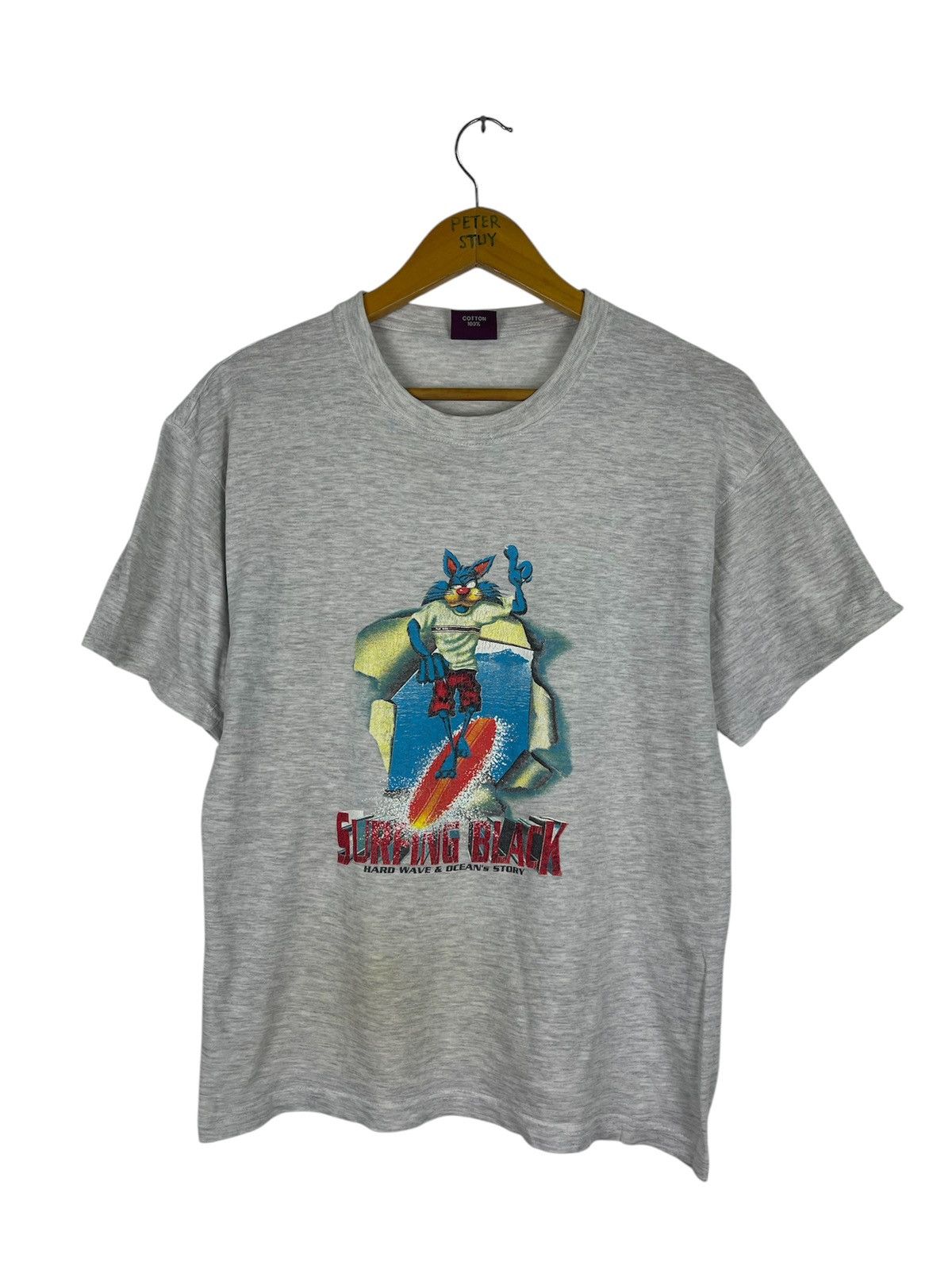 Vintage Vintage Surfing Black T-shirt Size US M / EU 48-50 / 2 - 1 Thumbnail