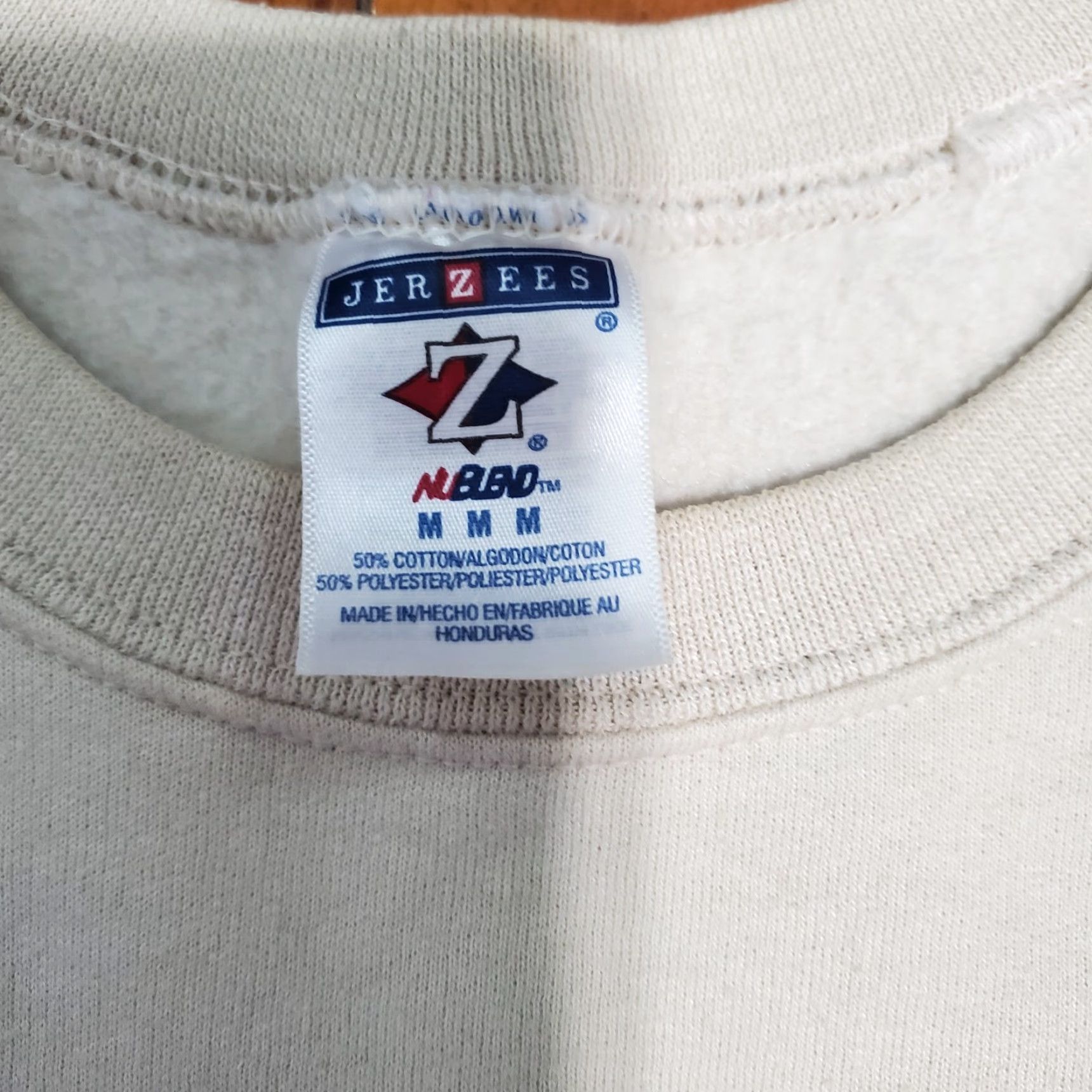 Jerzees VINTAGE Jerzees Sweatshirt Adult M Brown 90s Bird Logo Pullover Crew Neck Cotton Fleece Regular Men Size US M / EU 48-50 / 2 - 6 Thumbnail