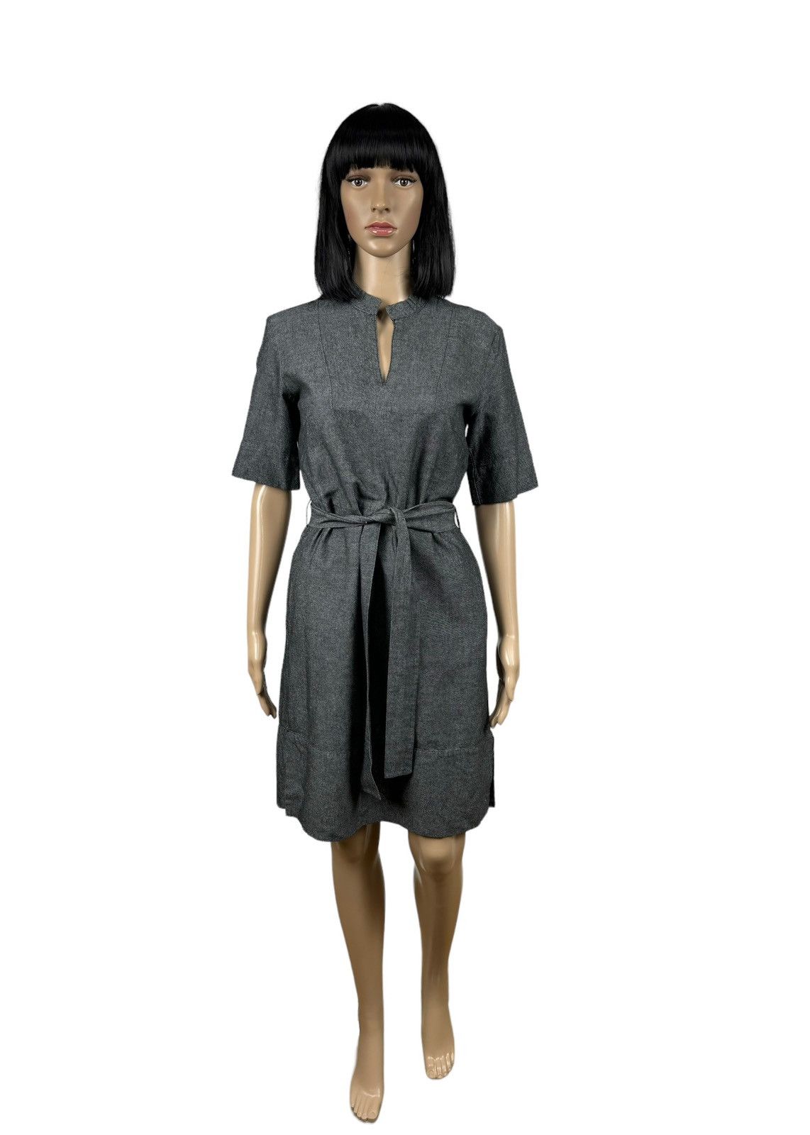 Designer Ivo Nikkolo Cotton-Linen Dress Belted size 34 Size XXS / US 00 / IT 34 - 2 Thumbnail