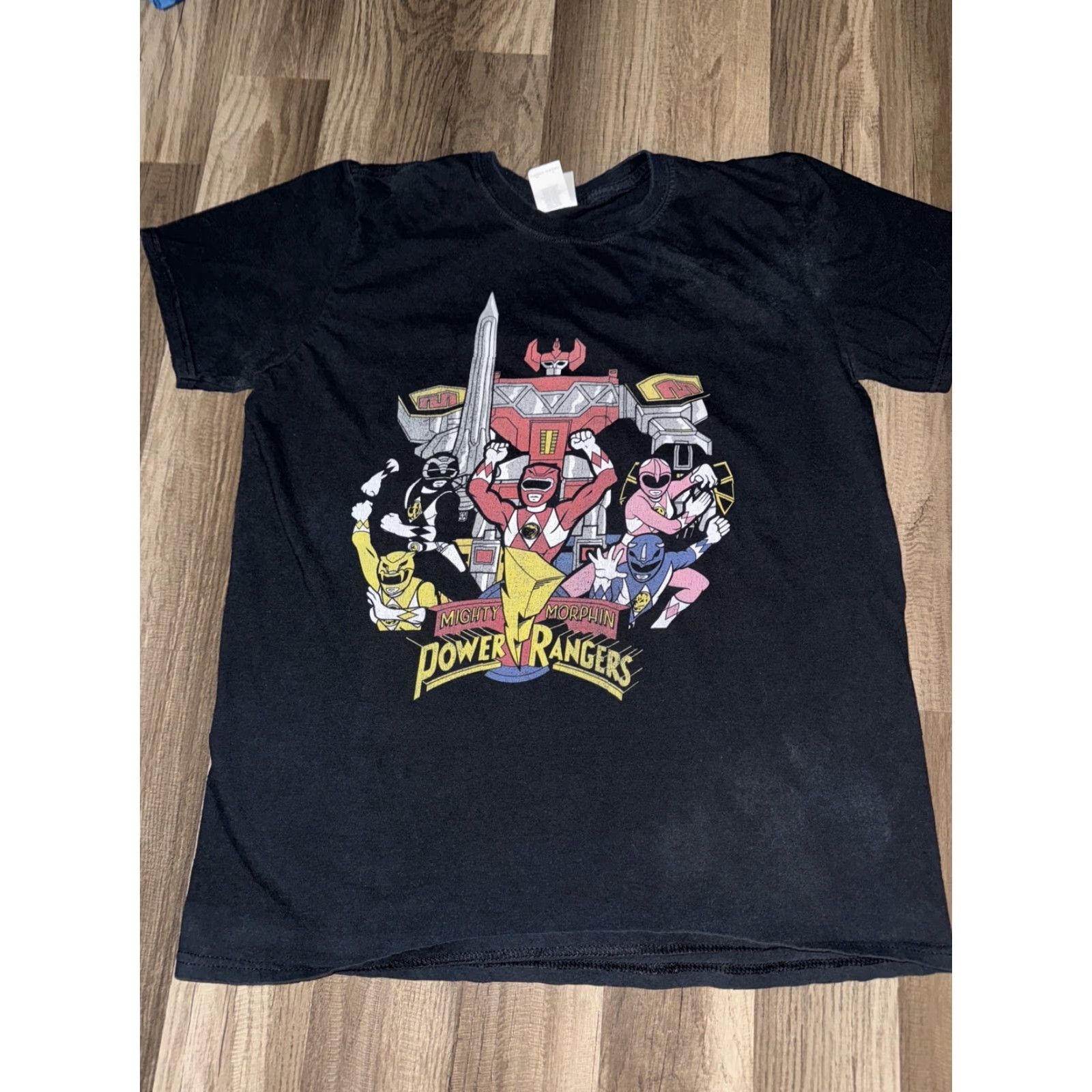 Omega Might Morphin Power Rangers T-Shirt Black M Men 90s Megazord Power Rangers Shirt Size US M / EU 48-50 / 2 - 2 Thumbnail