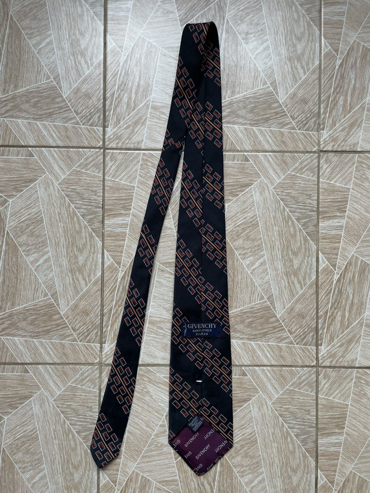 Givenchy × Vintage Luxury Givenchy Gentlemen Paris Made In France Cotton Tie Size ONE SIZE - 1 Thumbnail
