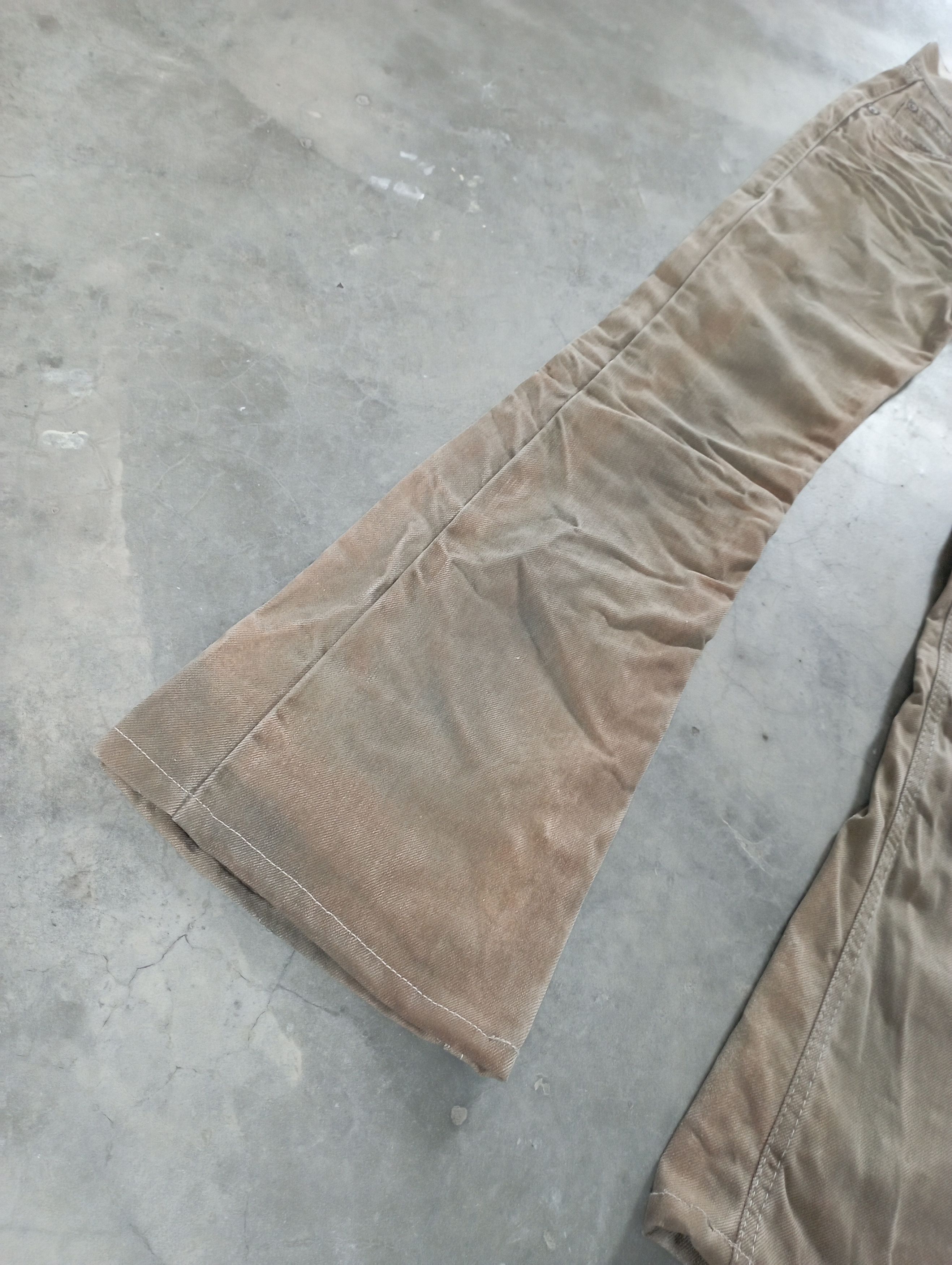Tornado Mart Flare Jeans Made In Italy Crazy Mud lightning Wash G Brand Size 24" / US 00 / IT 34 - 9 Thumbnail