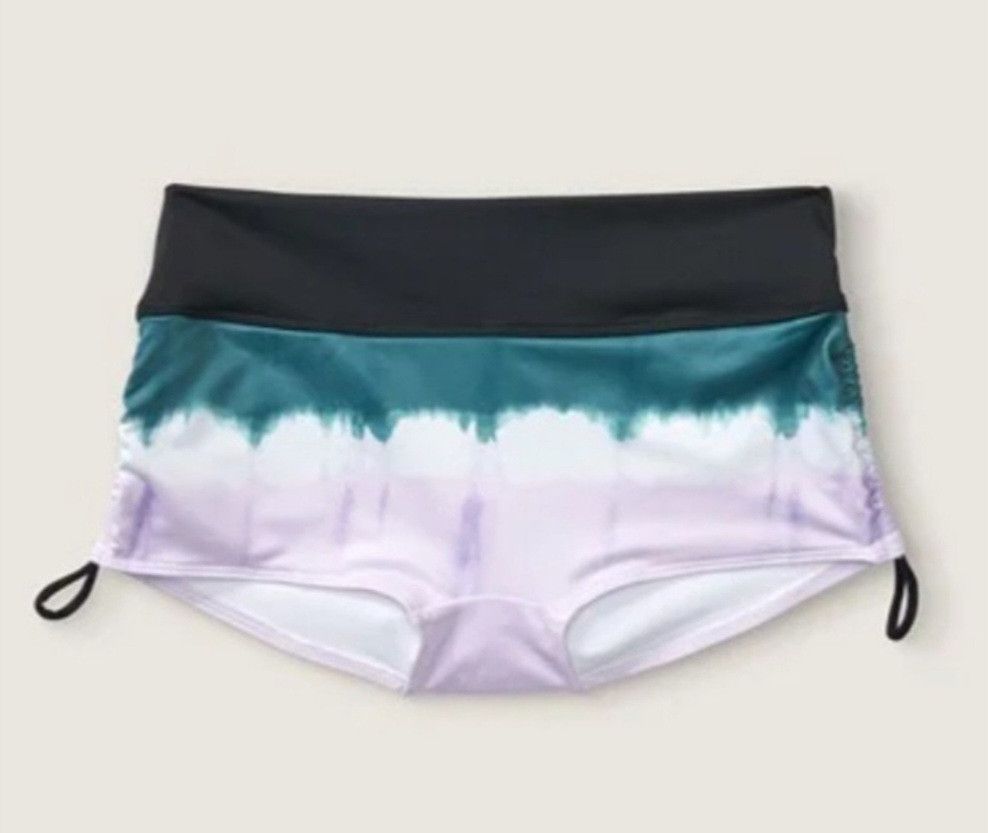 Pink VICTORIAS SECRET PINK ACTIVE SHORTIE SHORTS TO SWIM SHORTS Size 23" - 7 Thumbnail