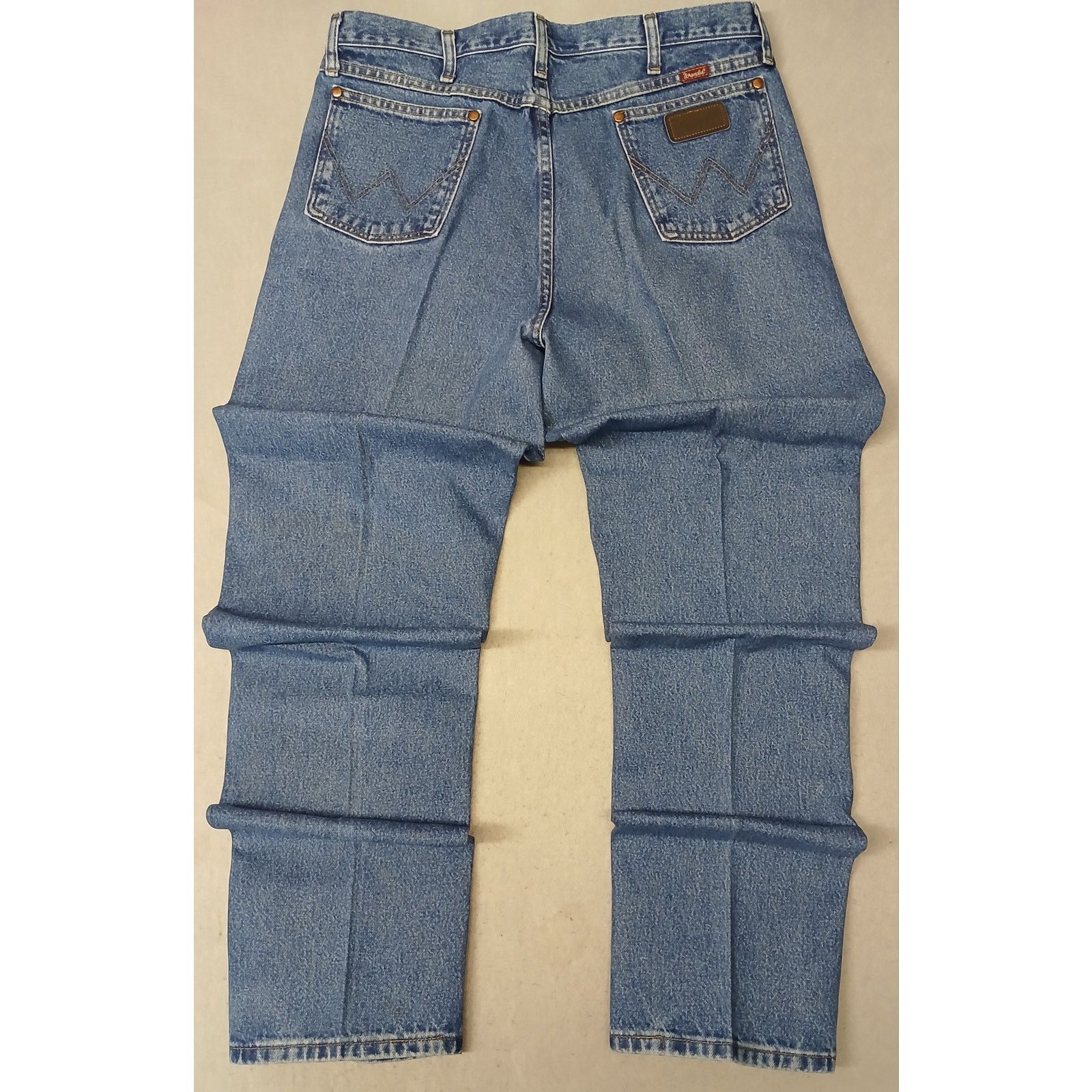 Wrangler Wrangler (36x38) Cowboy Cut Straight Leg Blue Denim Jeans Size US 36 / EU 52 - 8 Thumbnail