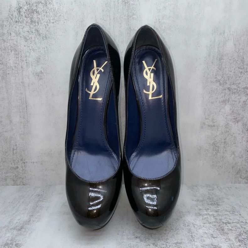 Saint Laurent Paris Saint Laurent Black High Heels Size 37.5-2507 Size US 7 / IT 37 - 3 Thumbnail