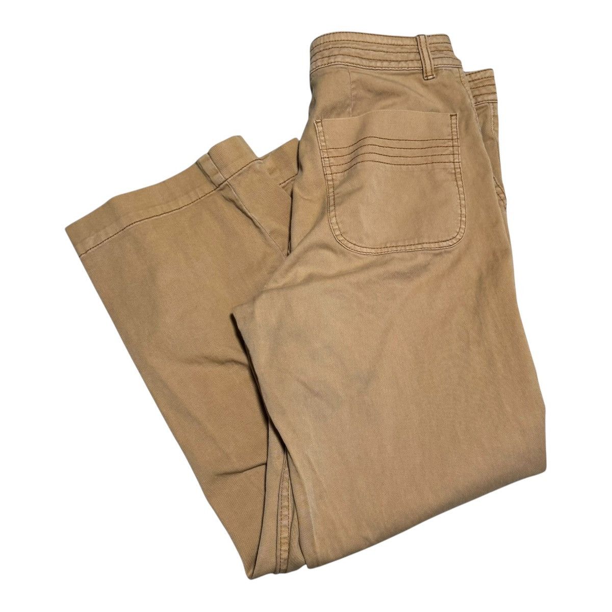 Prana Prana Carpenter Wide Leg Tan Pants Women’s 6 30x26.5 Size 30" / US 8 / IT 44 - 1 Thumbnail
