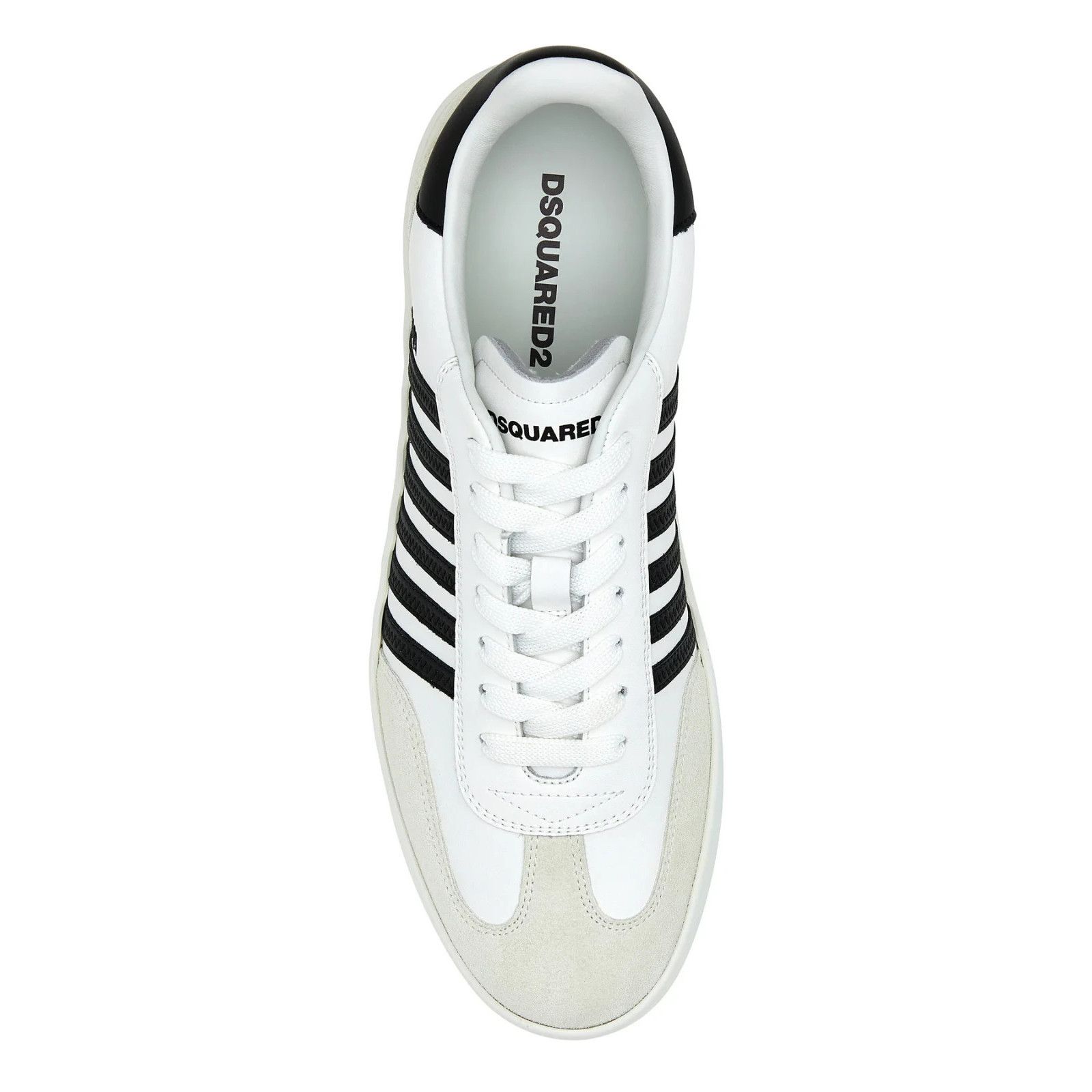 Dsquared2 DSQUARED2 Boxer White Leather Sneakers New & Authentic (Men' Size US 11 / EU 44 - 4 Thumbnail