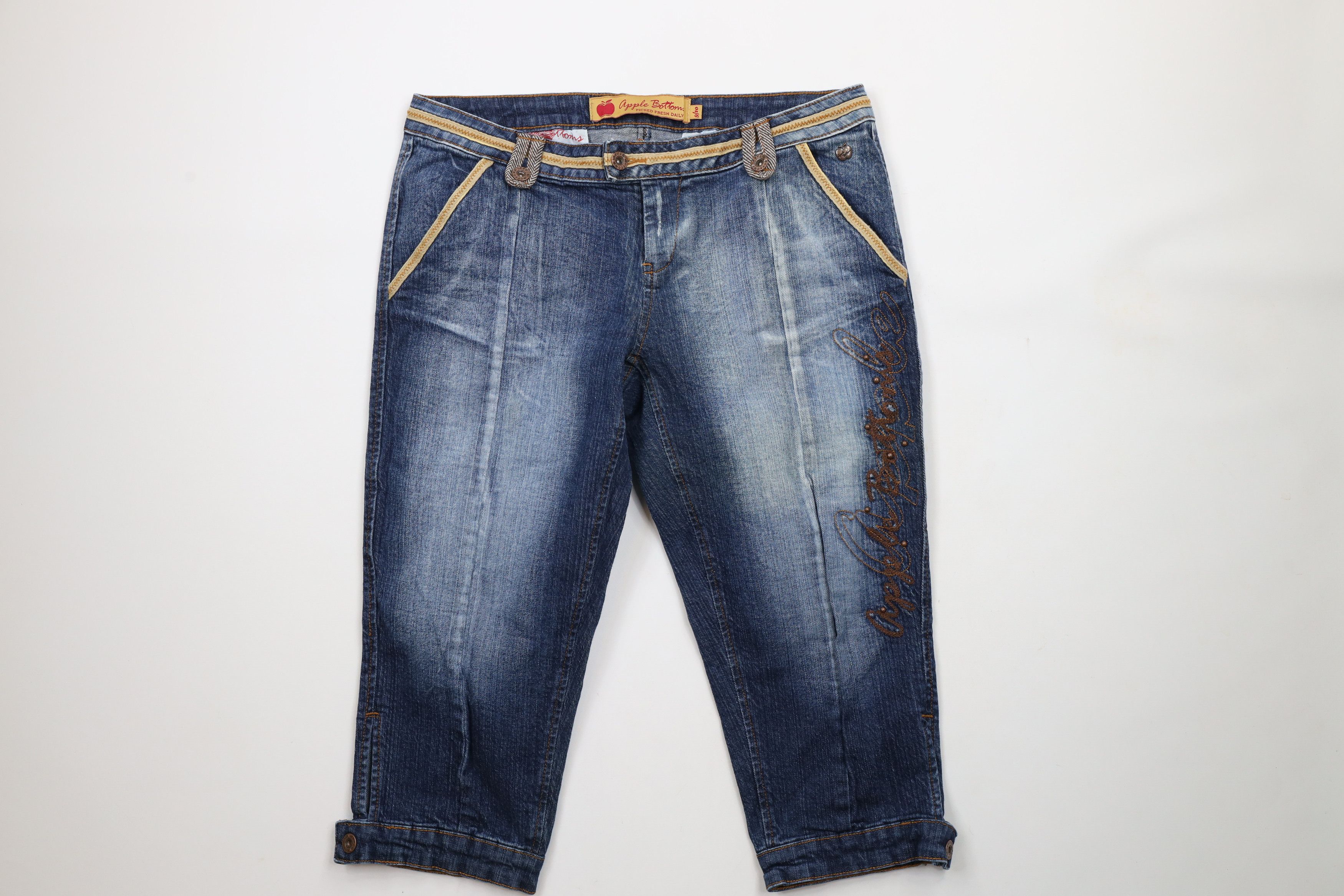 Vintage Vintage Y2K Apple Bottoms Jeans Out Denim Capris Jeans Blue Size 32" / US 10 / IT 46 - 1 Thumbnail