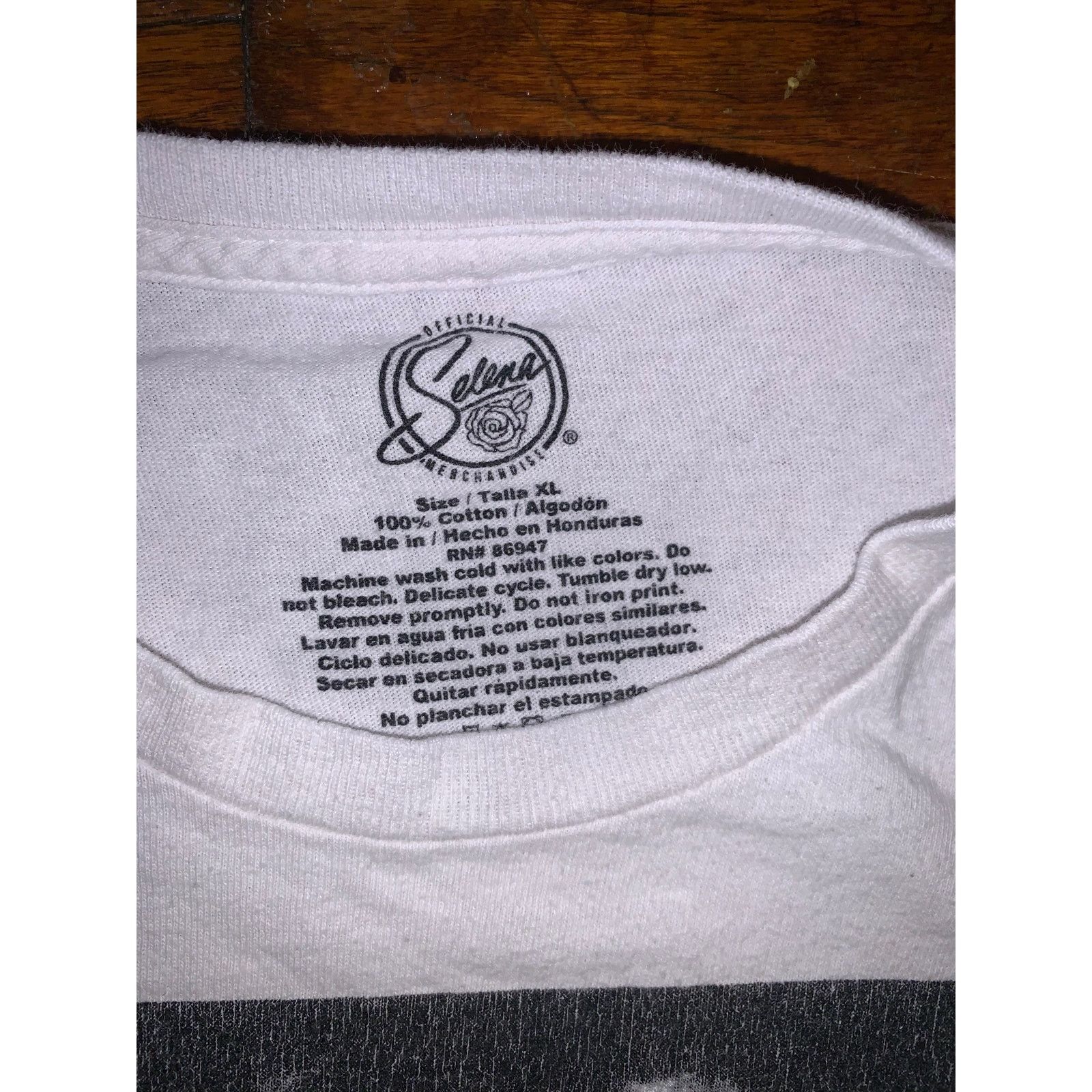 Band Tees × Other Selena Cropped T Shirt Womens XL White Boxy Tejano Singer Size XL / US 12-14 / IT 48-50 - 5 Thumbnail