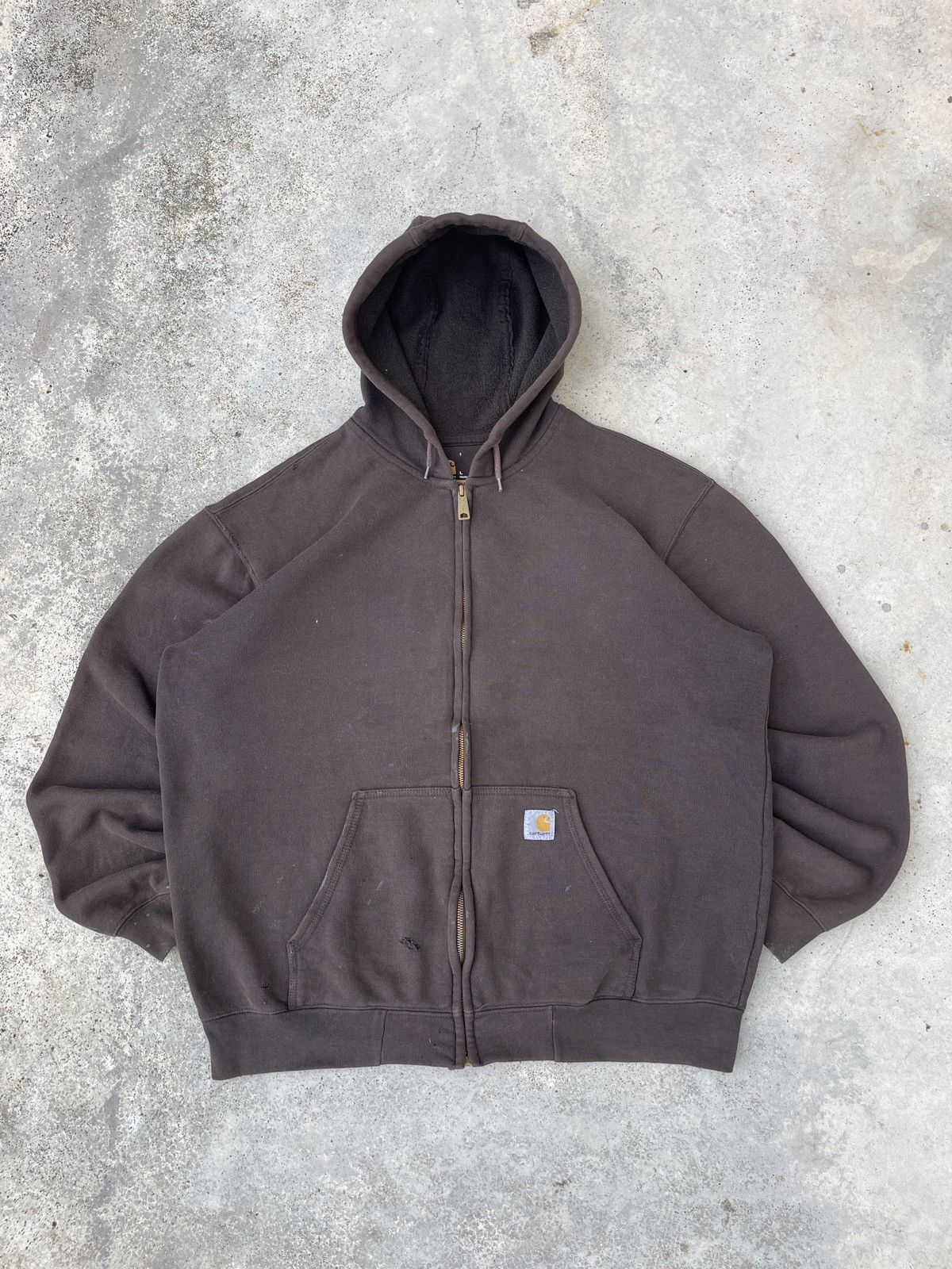 Carhartt × Vintage Distressed Carhartt Full-zipper Hoodie Size US XXL / EU 58 / 5 - 1 Thumbnail