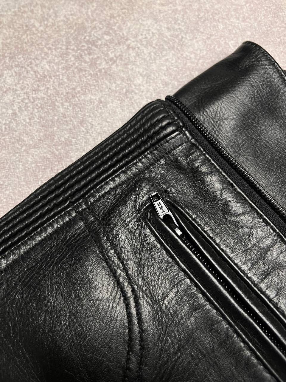 Genuine Leather × Vintage Vintage Moto Genuine Leather Avantgarde Pants Y2K XL Size US 36 / EU 52 - 5 Thumbnail