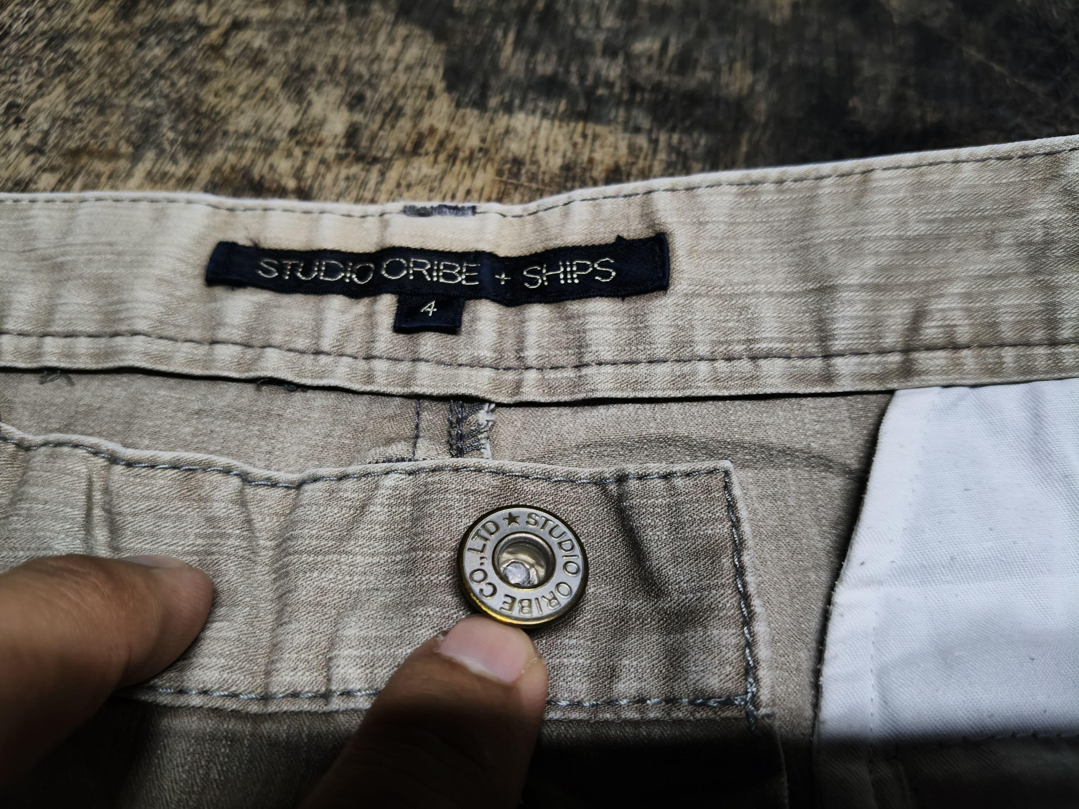 Japanese Brand Studio Oribe + Ships Cargo Pants Skiny Size US 33 - 4 Thumbnail