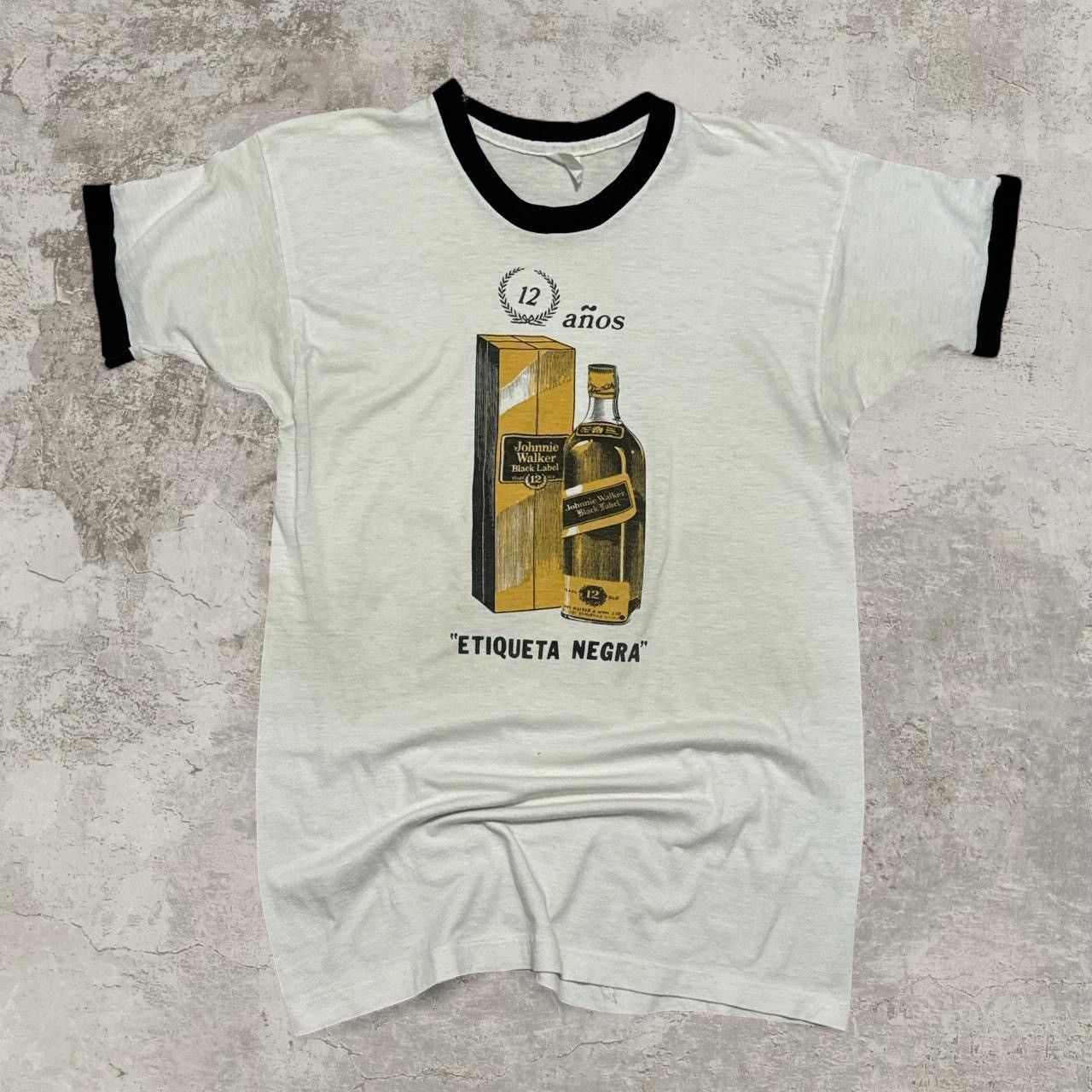 Other Vintage 80s Johnnie Walker Black Label ringer tee medium Size US M / EU 48-50 / 2 - 1 Thumbnail