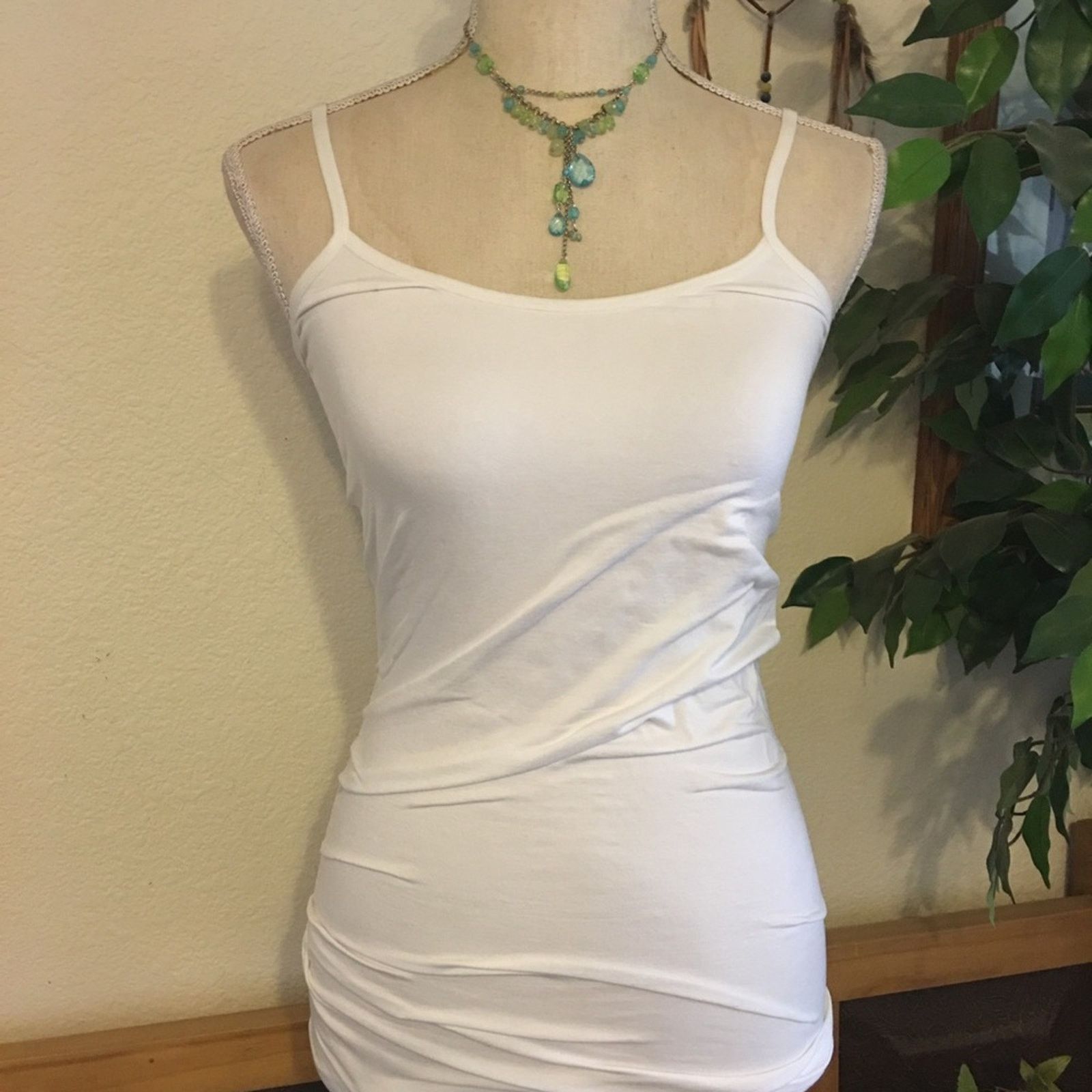 Jewelry Green and blue faceted bead chandelier necklace Size ONE SIZE - 4 Thumbnail