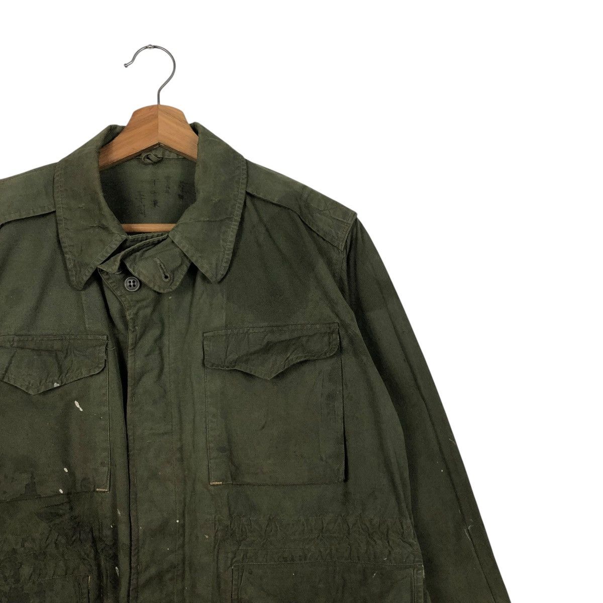 Vintage 🔥VINTAGE CHORE MILITARY JACKET CARGO MULTI POCKET WORLD WAR Size US M / EU 48-50 / 2 - 8 Thumbnail