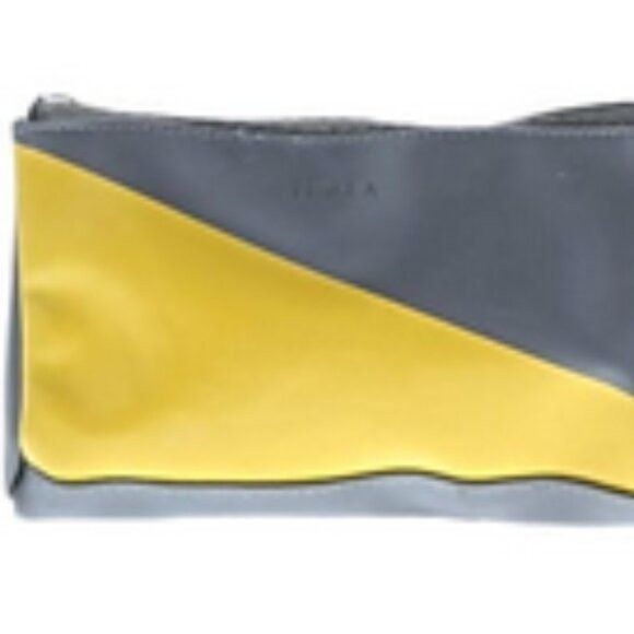 Futura Furla Leather gray and yellow Wristlet Size ONE SIZE - 4 Thumbnail