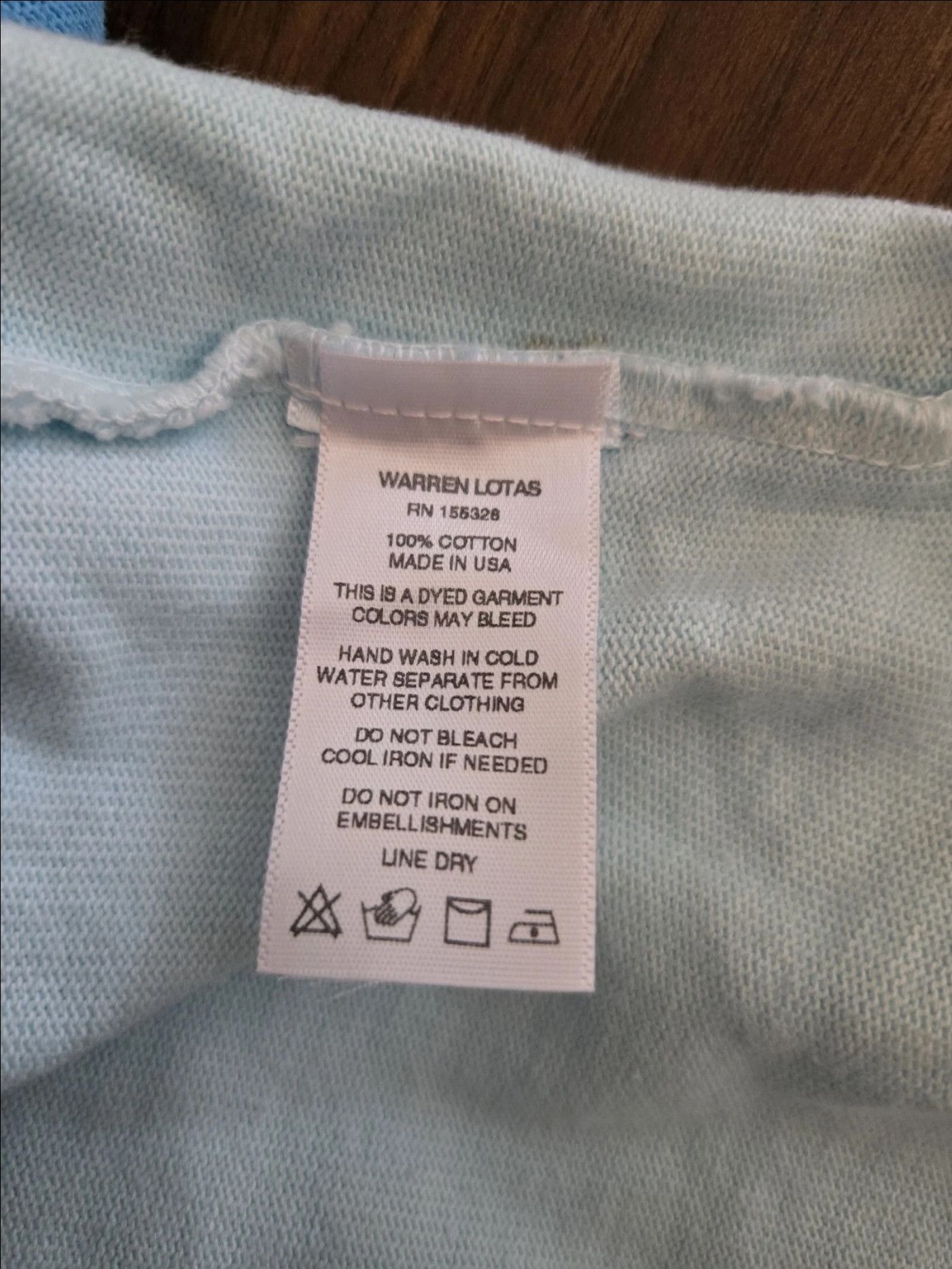 Warren Lotas Warren Lotas Men's T-Shirt Size Medium Blue Fade - Used Size US M / EU 48-50 / 2 - 4 Thumbnail