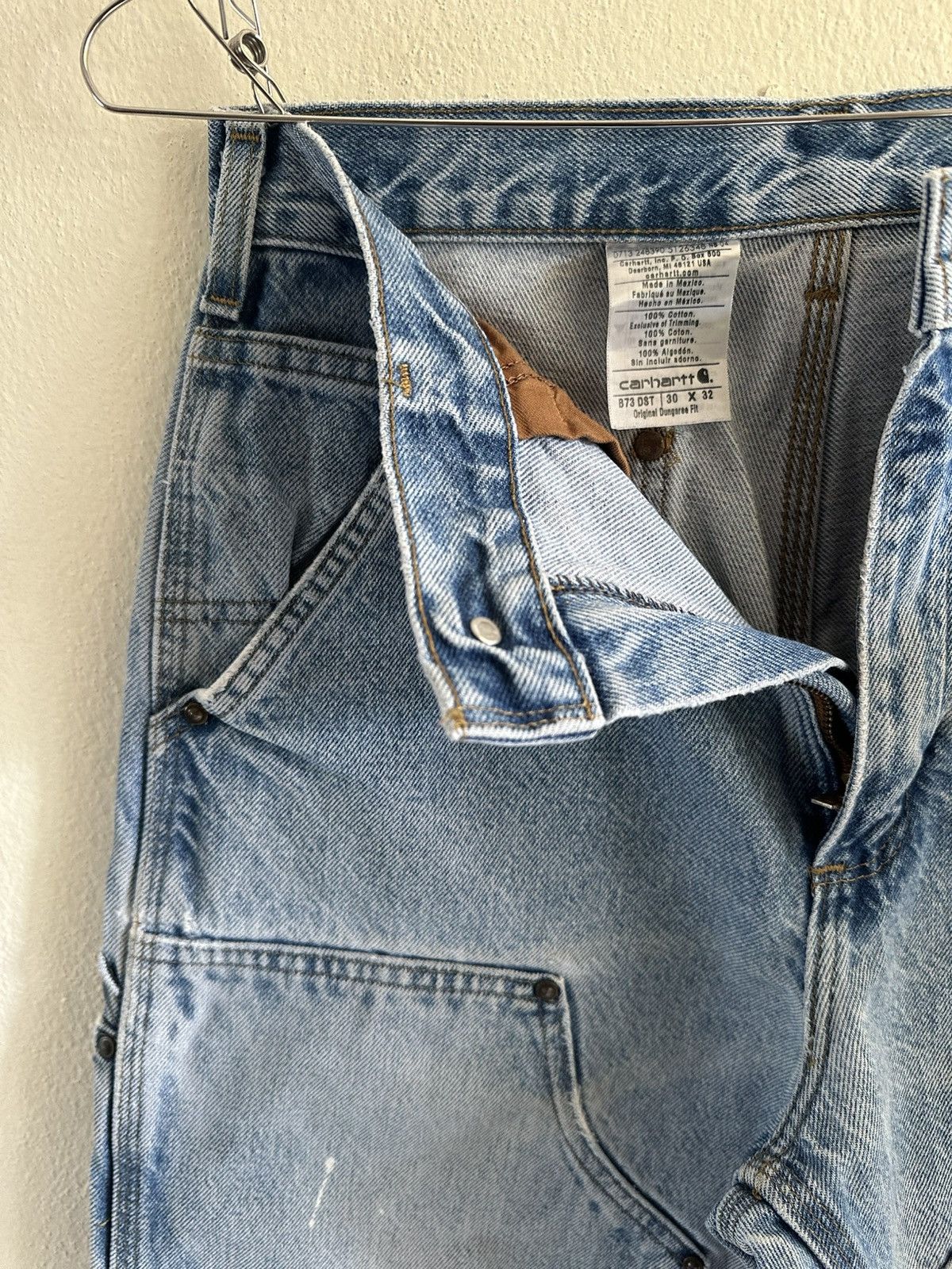 Carhartt (29x29) Vintage Faded Carhartt Double Knee B73 DST Size US 29 - 6 Thumbnail