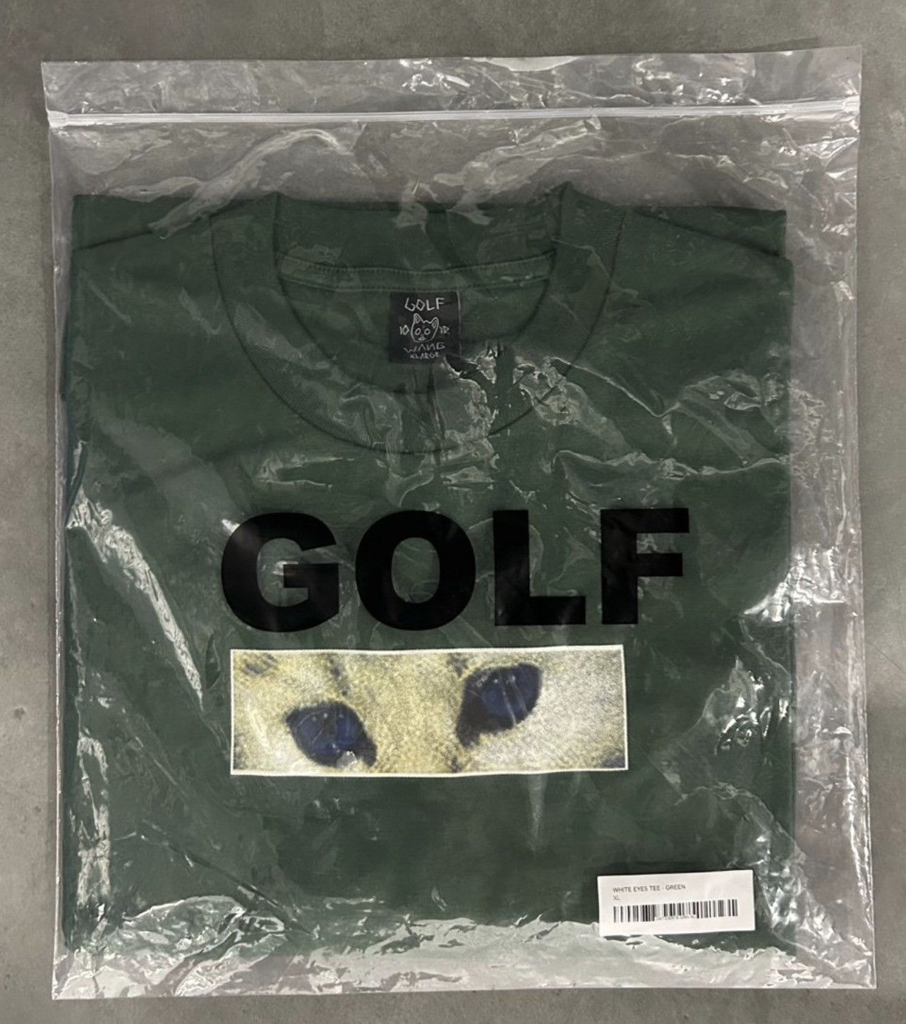 Golf Wang WHITE EYE TEE (SIZE XL) (GREEN) - GOLF WANG Size US XL / EU 56 / 4 - 1 Preview