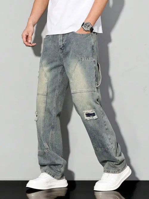 Japanese Brand Mayuzumi x Shia Casual Fit Cargo Distressed jeans Size US 32 / EU 48 - 8 Thumbnail